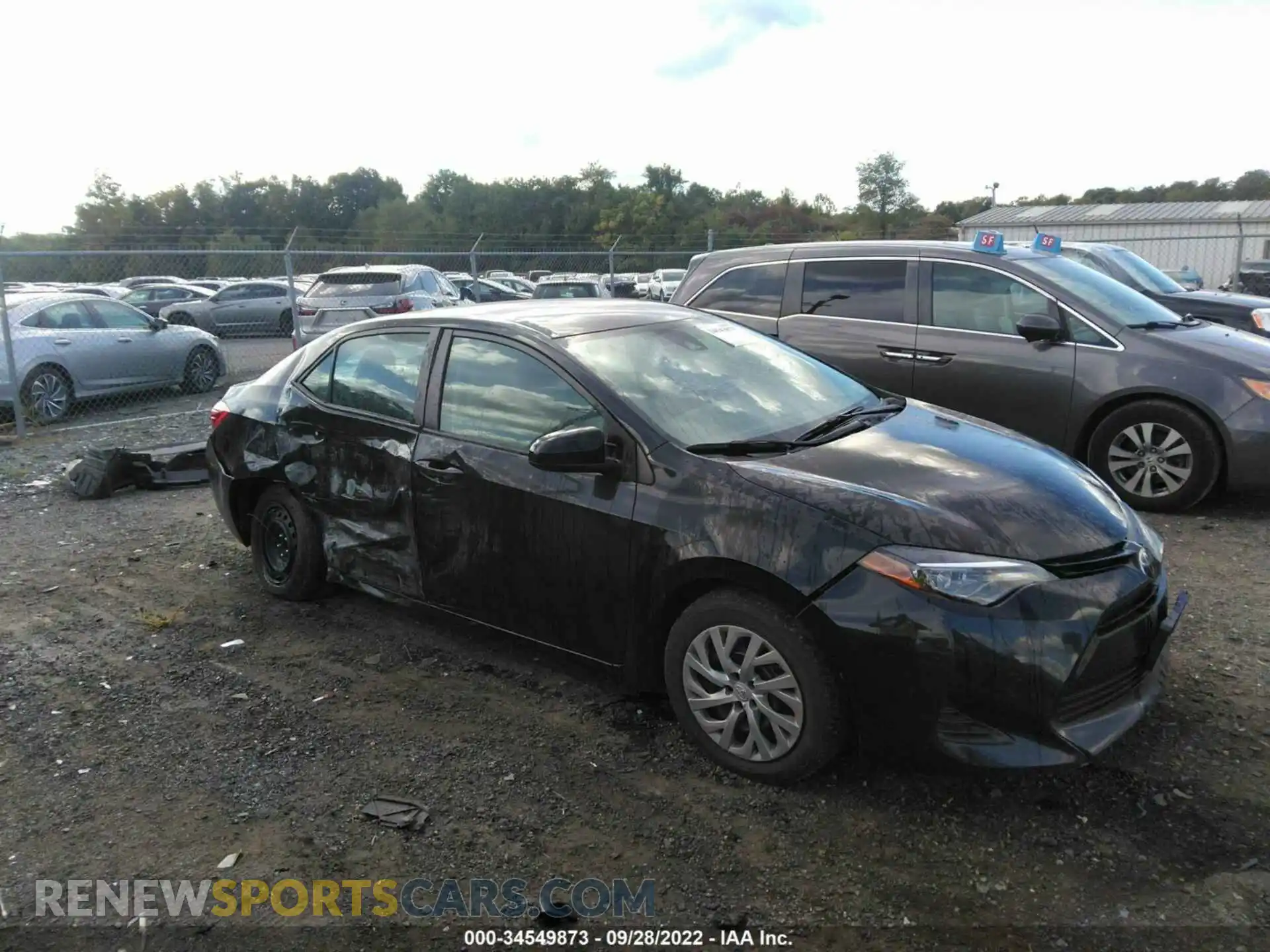 1 Фотография поврежденного автомобиля 2T1BURHE1KC186514 TOYOTA COROLLA 2019