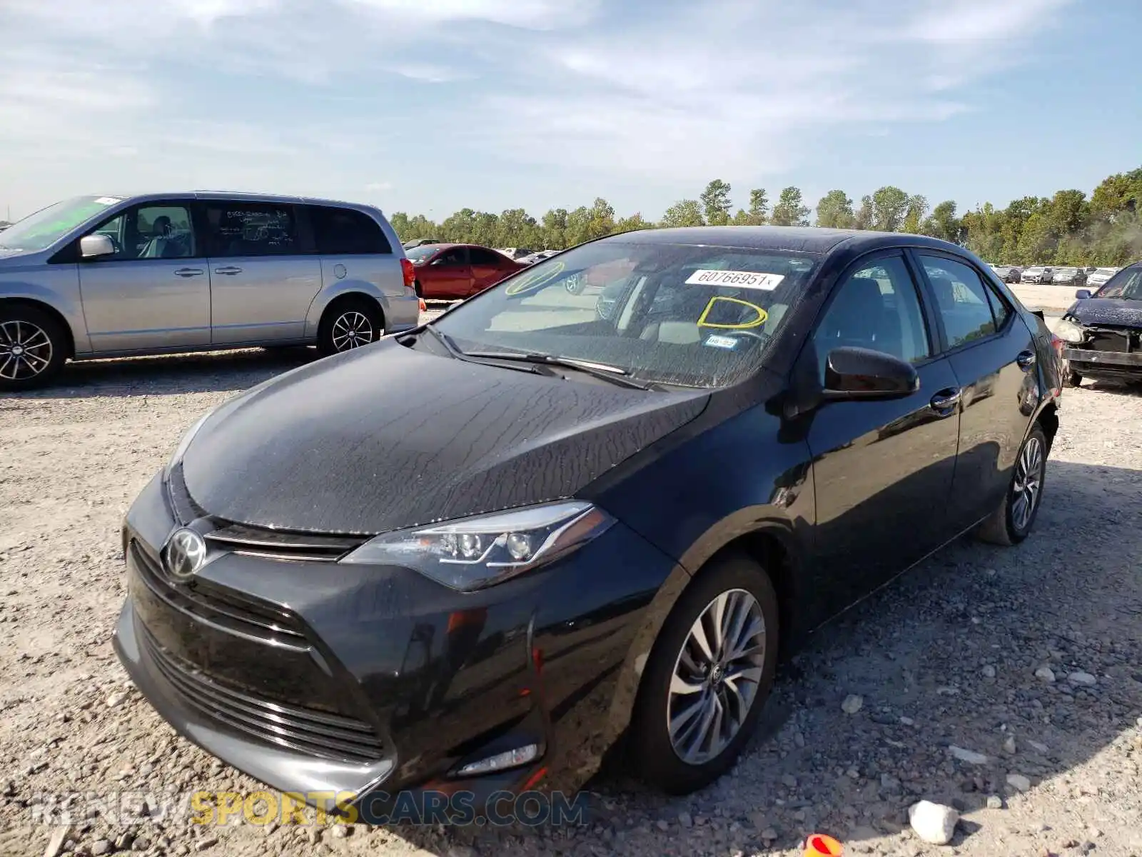 2 Photograph of a damaged car 2T1BURHE1KC190188 TOYOTA COROLLA 2019