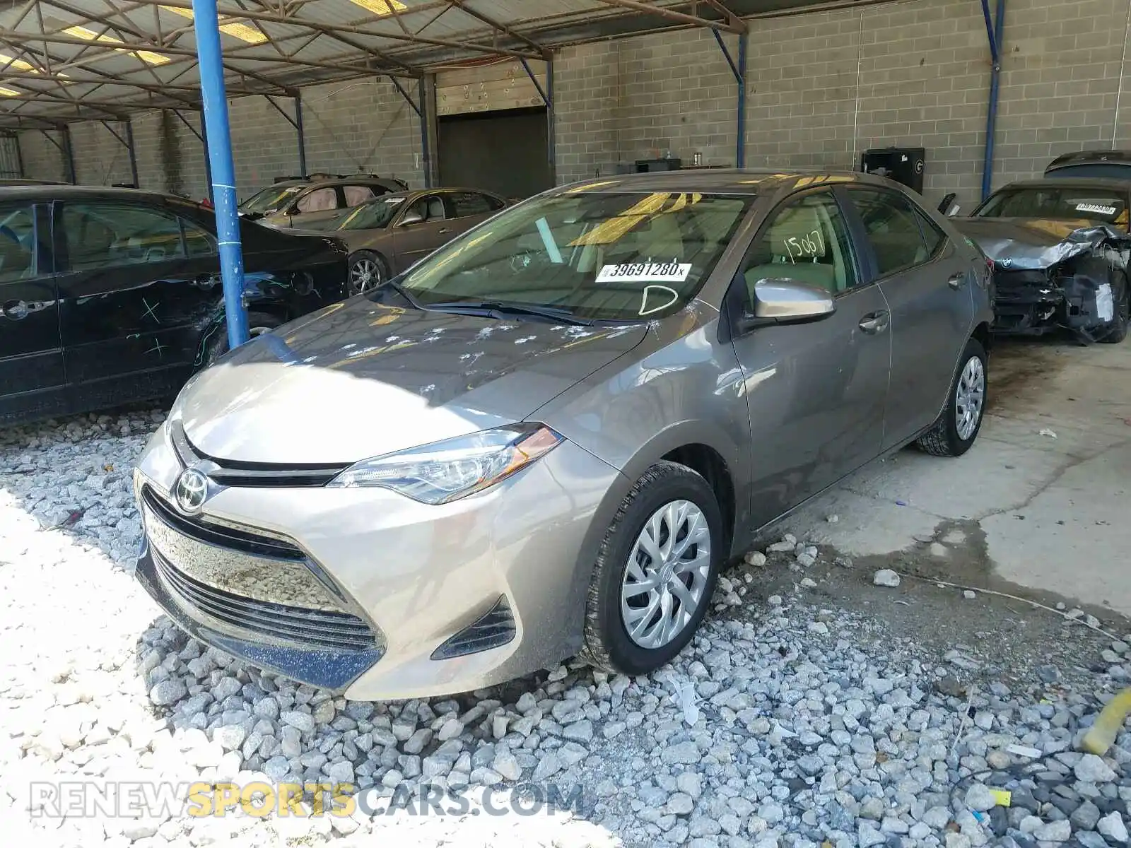 2 Photograph of a damaged car 2T1BURHE1KC190983 TOYOTA COROLLA 2019