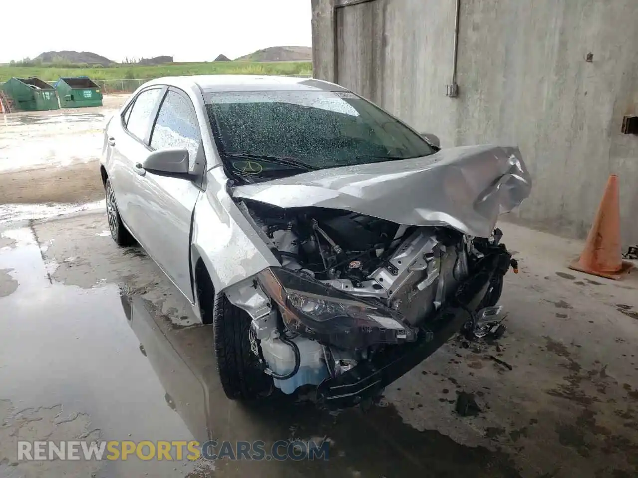1 Photograph of a damaged car 2T1BURHE1KC194094 TOYOTA COROLLA 2019