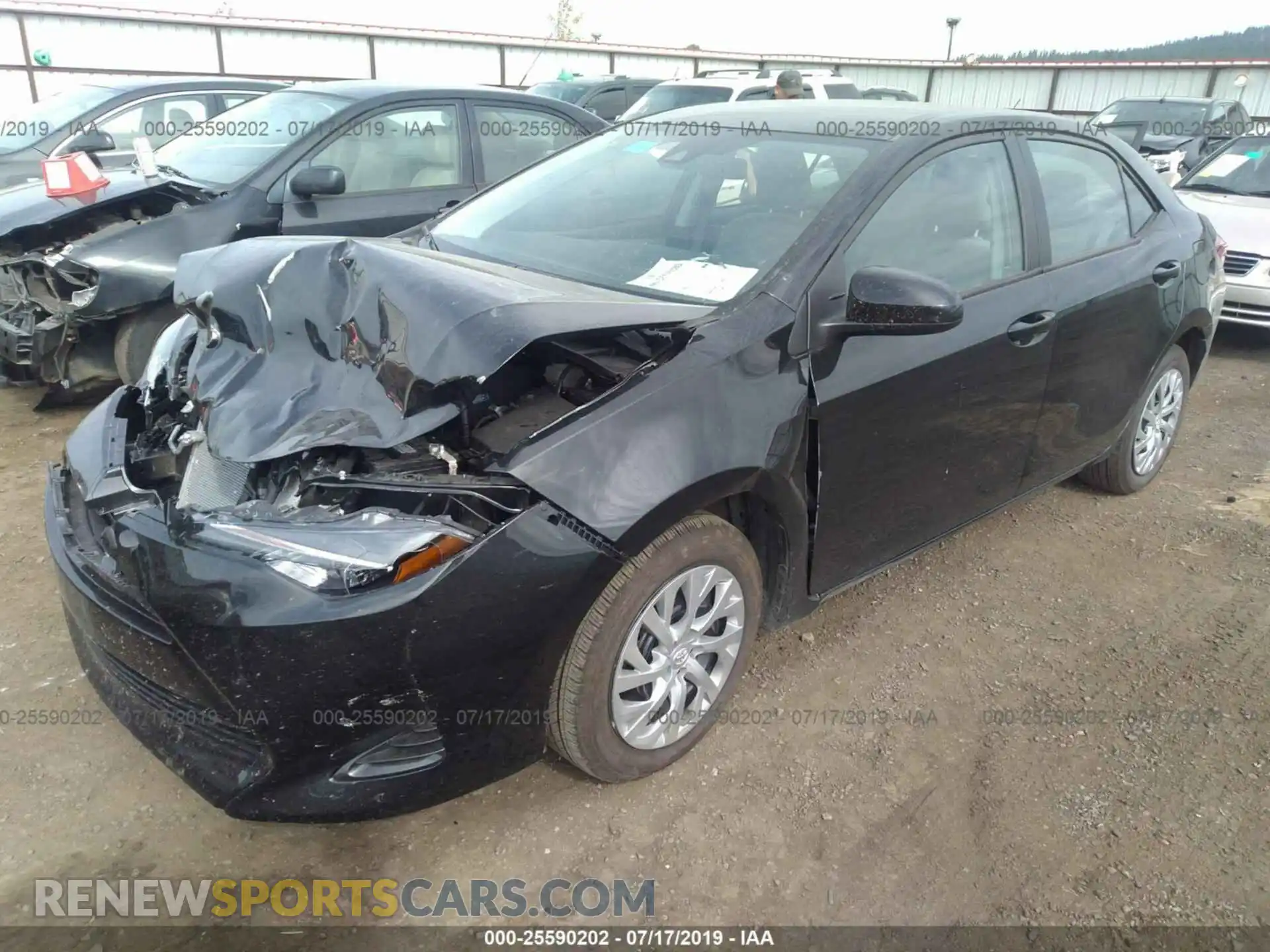 2 Photograph of a damaged car 2T1BURHE1KC200573 TOYOTA COROLLA 2019