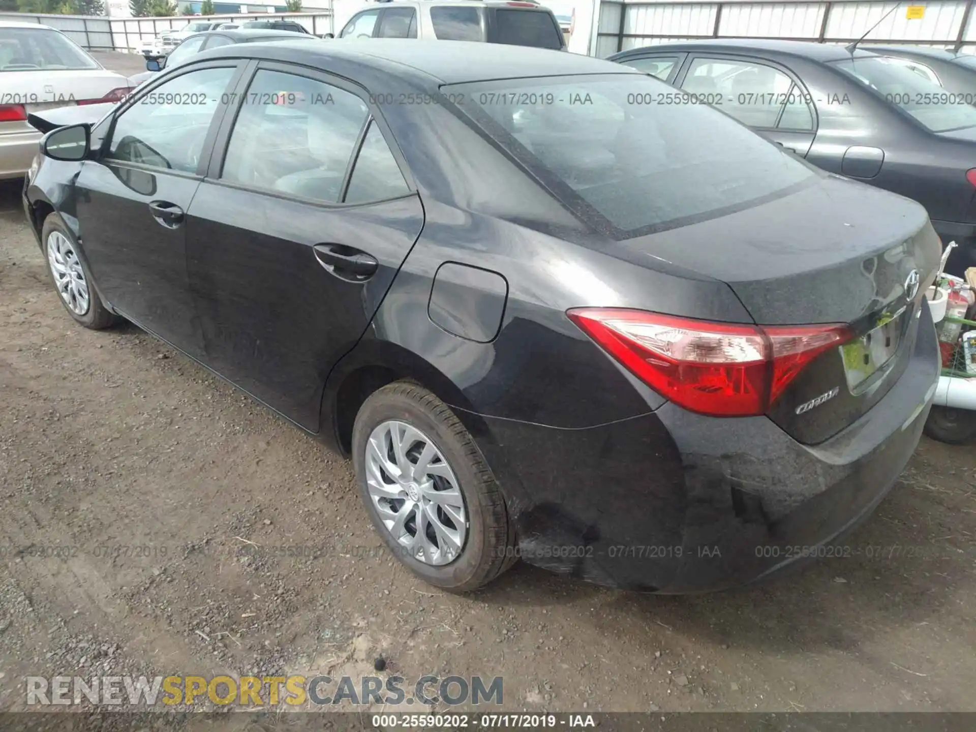 3 Photograph of a damaged car 2T1BURHE1KC200573 TOYOTA COROLLA 2019