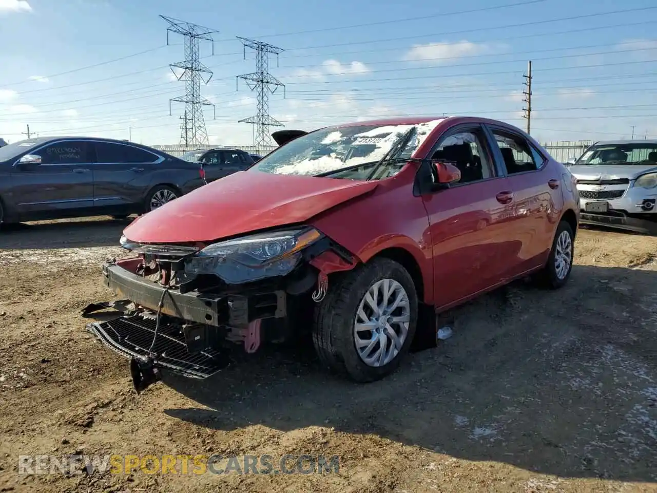1 fotografías del automóvil dañado 2T1BURHE1KC202310 TOYOTA COROLLA 2019