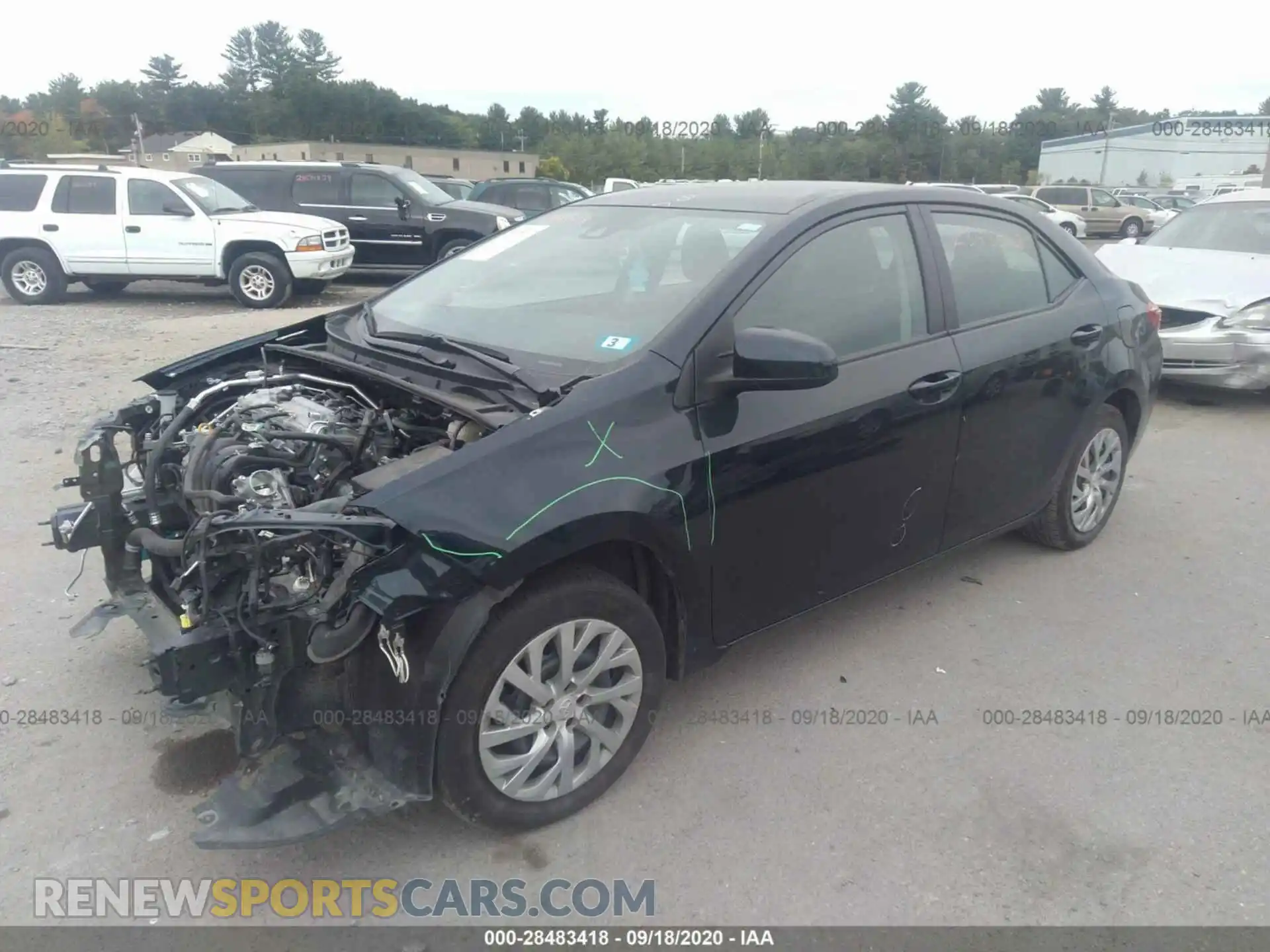 2 Photograph of a damaged car 2T1BURHE1KC203022 TOYOTA COROLLA 2019