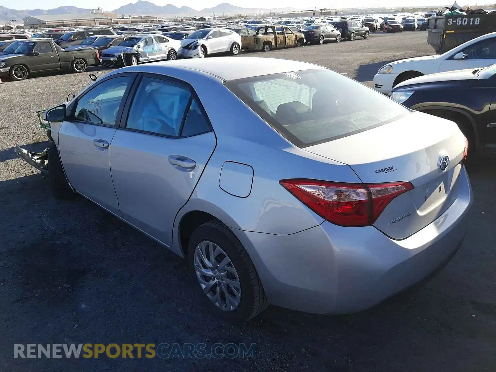 3 Photograph of a damaged car 2T1BURHE1KC209578 TOYOTA COROLLA 2019
