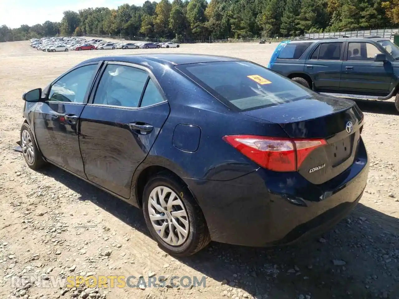 3 Photograph of a damaged car 2T1BURHE1KC210150 TOYOTA COROLLA 2019