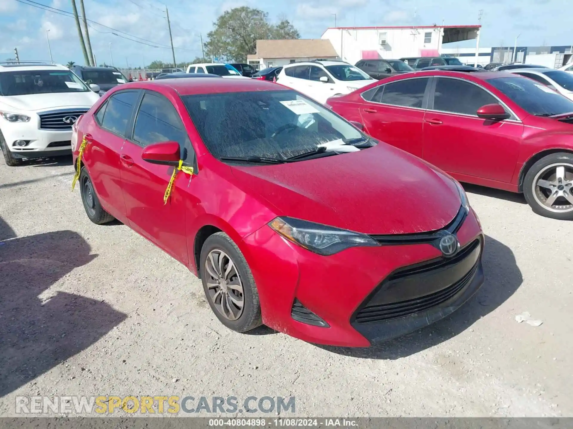 1 Photograph of a damaged car 2T1BURHE1KC212917 TOYOTA COROLLA 2019