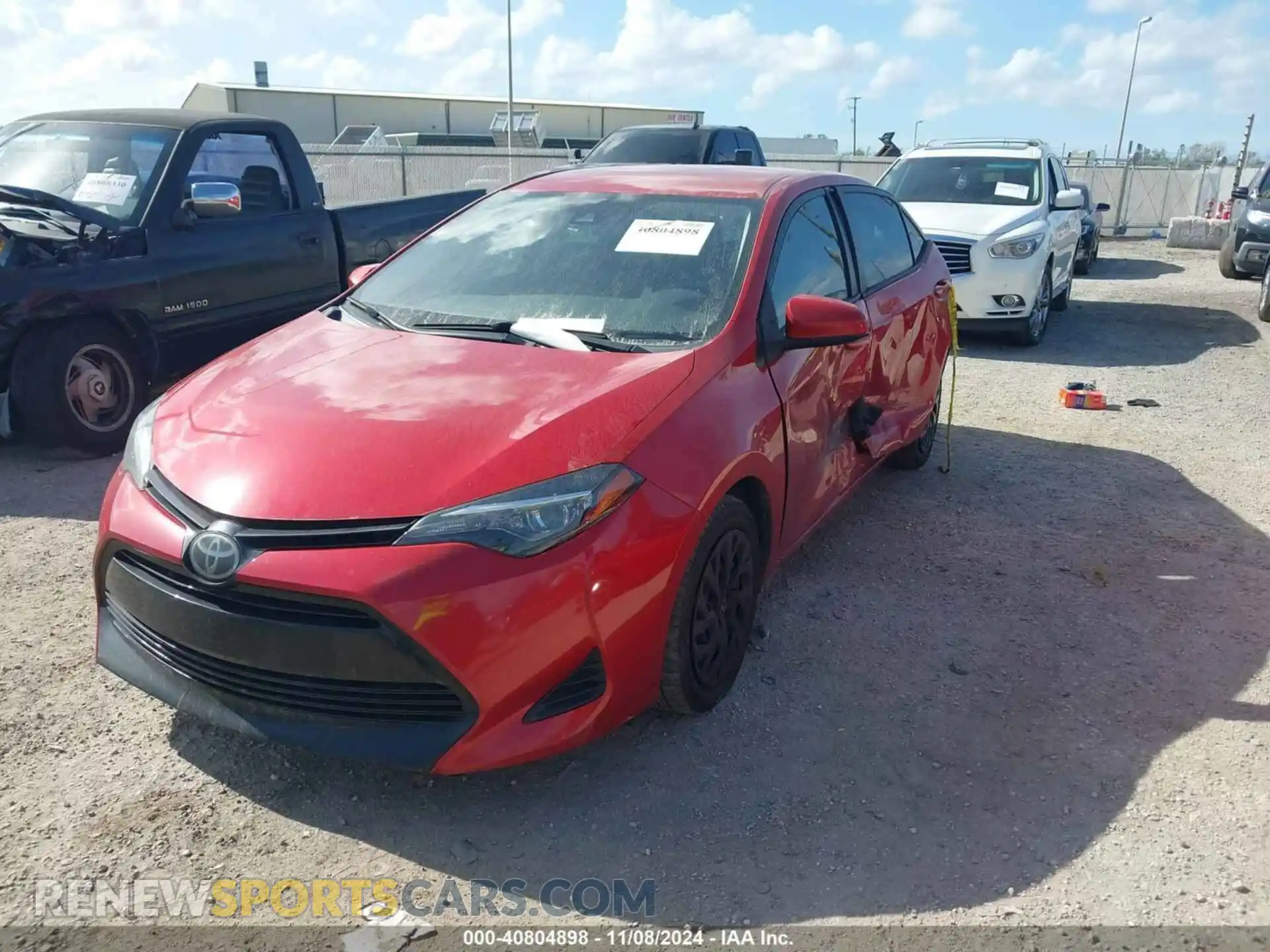 2 Photograph of a damaged car 2T1BURHE1KC212917 TOYOTA COROLLA 2019