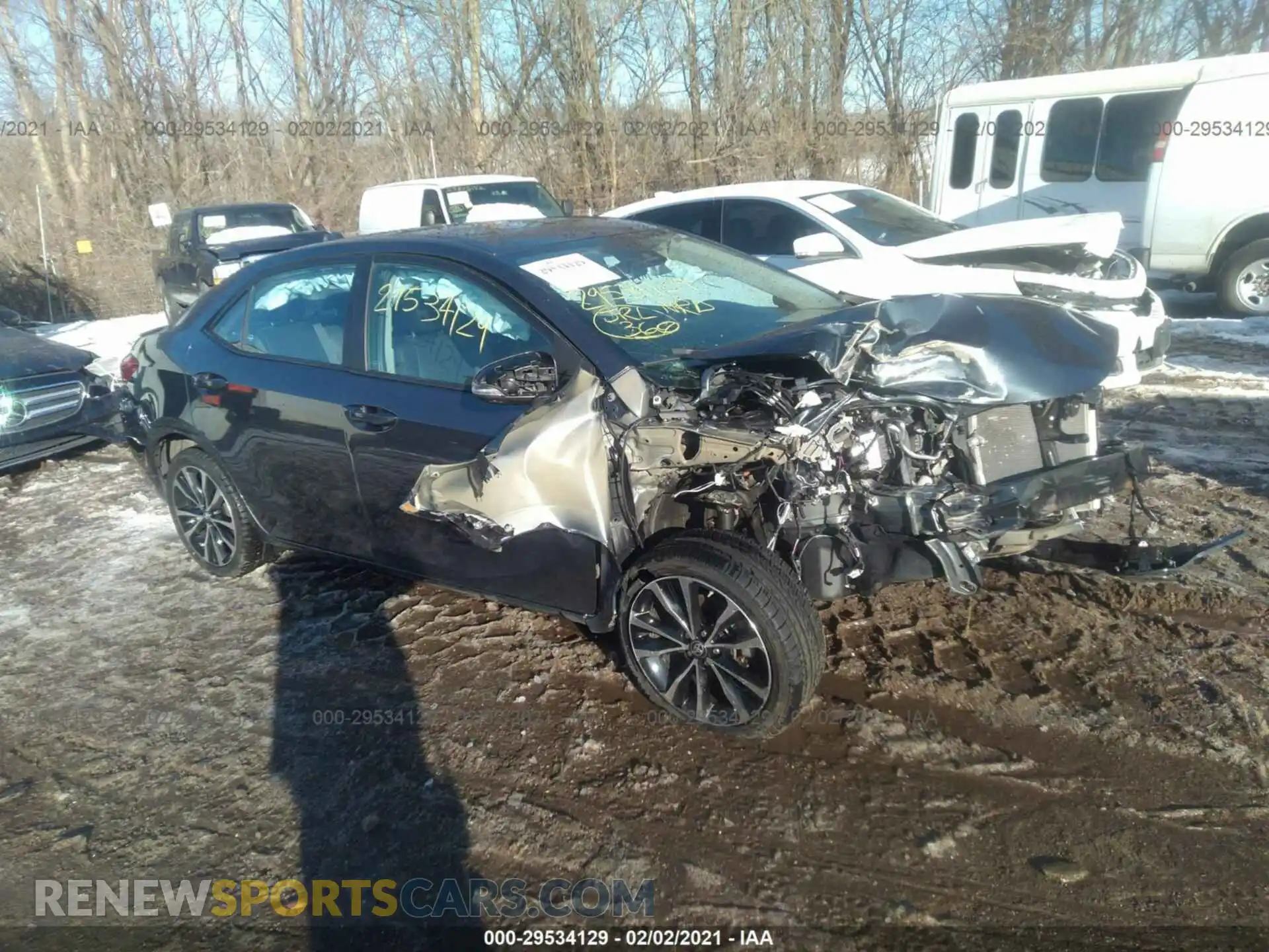 1 Photograph of a damaged car 2T1BURHE1KC214618 TOYOTA COROLLA 2019