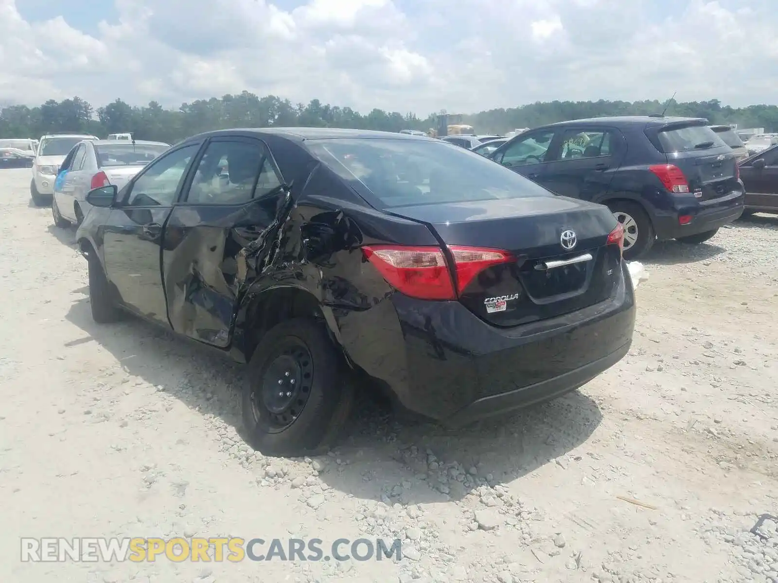 3 Photograph of a damaged car 2T1BURHE1KC214988 TOYOTA COROLLA 2019