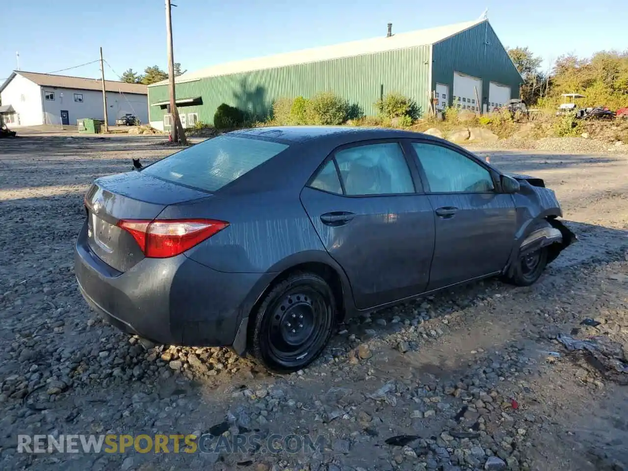 3 fotografías del automóvil dañado 2T1BURHE1KC216224 TOYOTA COROLLA 2019