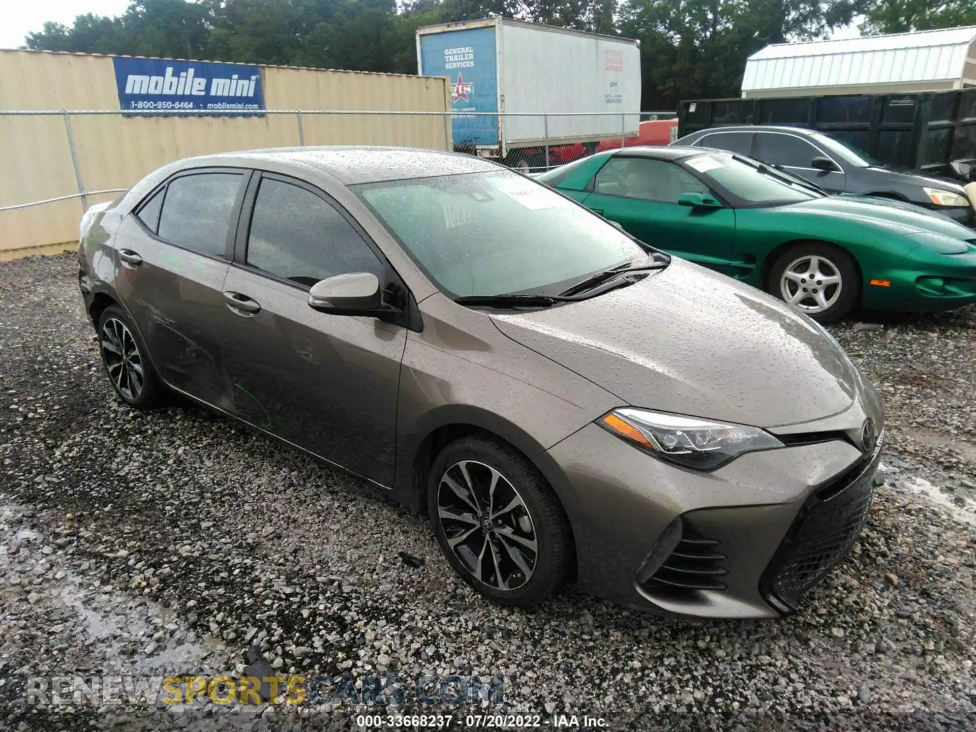 1 Photograph of a damaged car 2T1BURHE1KC216935 TOYOTA COROLLA 2019