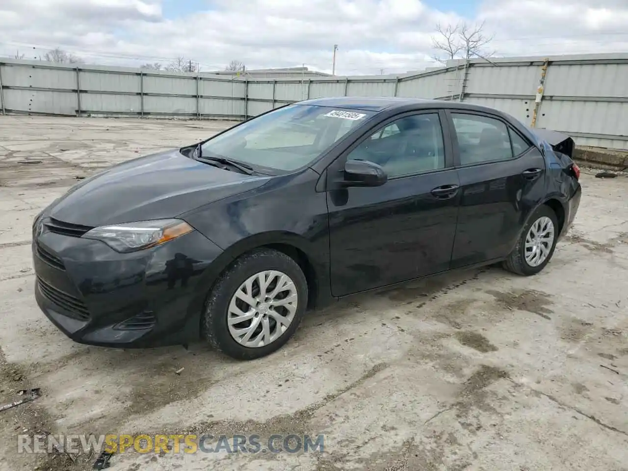 1 Photograph of a damaged car 2T1BURHE1KC222332 TOYOTA COROLLA 2019