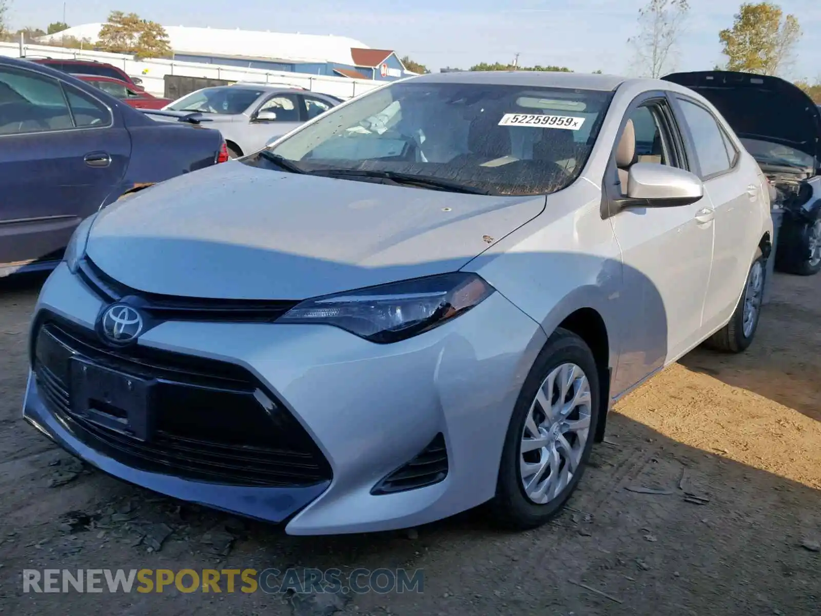 2 Photograph of a damaged car 2T1BURHE1KC224355 TOYOTA COROLLA 2019