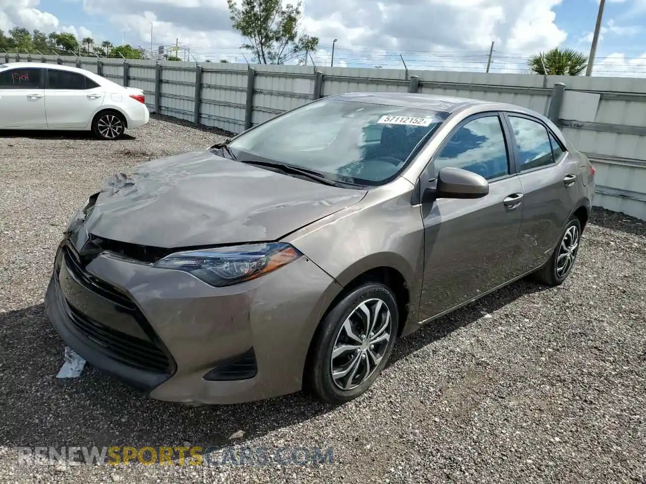 2 Photograph of a damaged car 2T1BURHE1KC225957 TOYOTA COROLLA 2019
