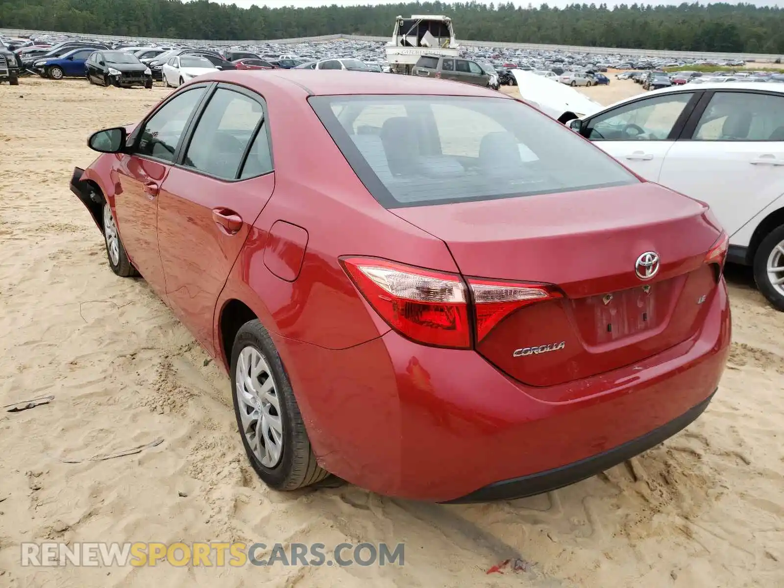 3 Photograph of a damaged car 2T1BURHE1KC232276 TOYOTA COROLLA 2019
