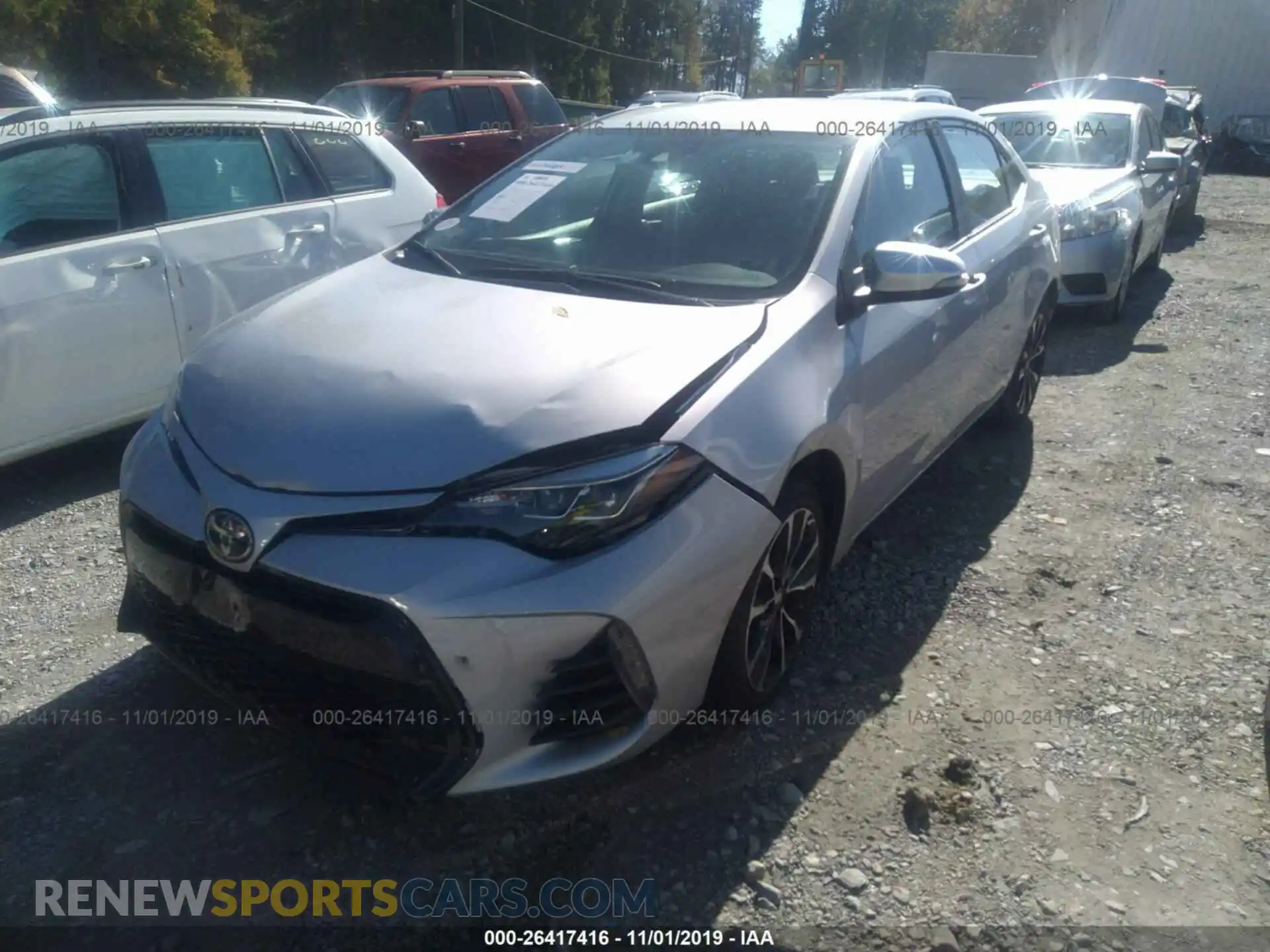 2 Photograph of a damaged car 2T1BURHE1KC234531 TOYOTA COROLLA 2019