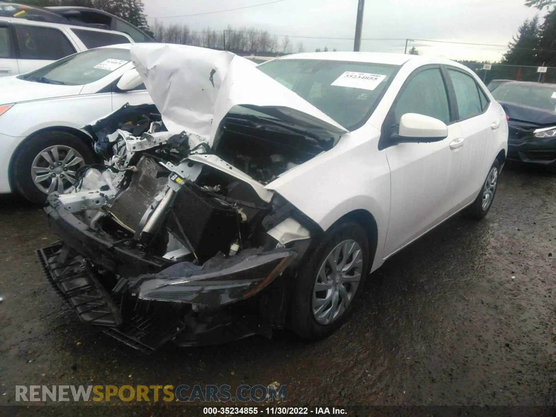 2 Photograph of a damaged car 2T1BURHE1KC235968 TOYOTA COROLLA 2019