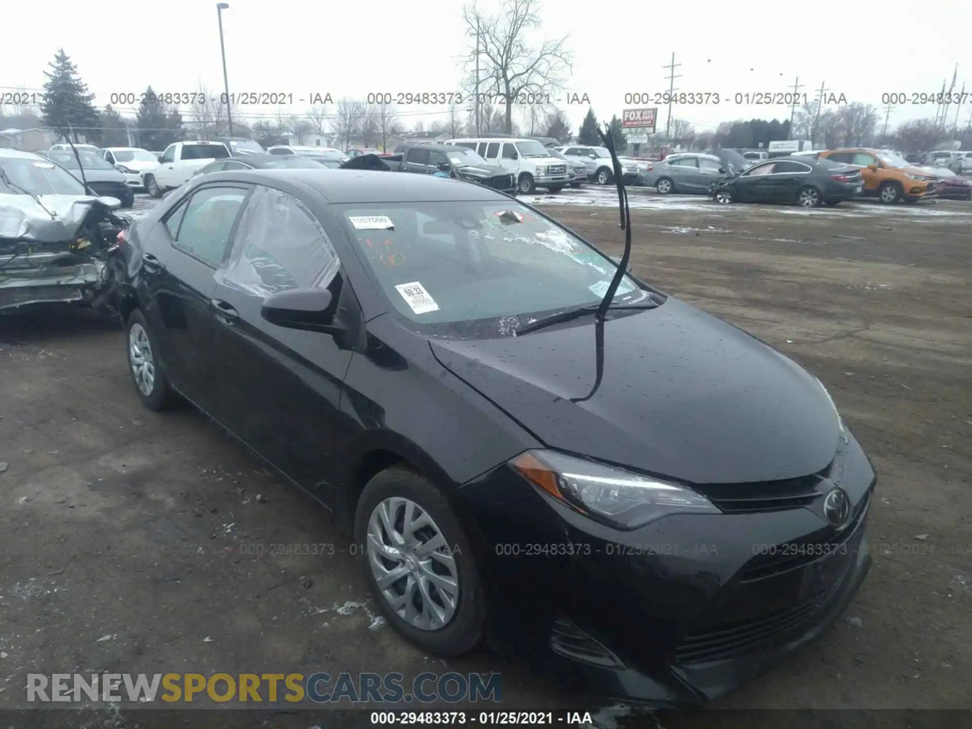 1 Photograph of a damaged car 2T1BURHE1KC237199 TOYOTA COROLLA 2019
