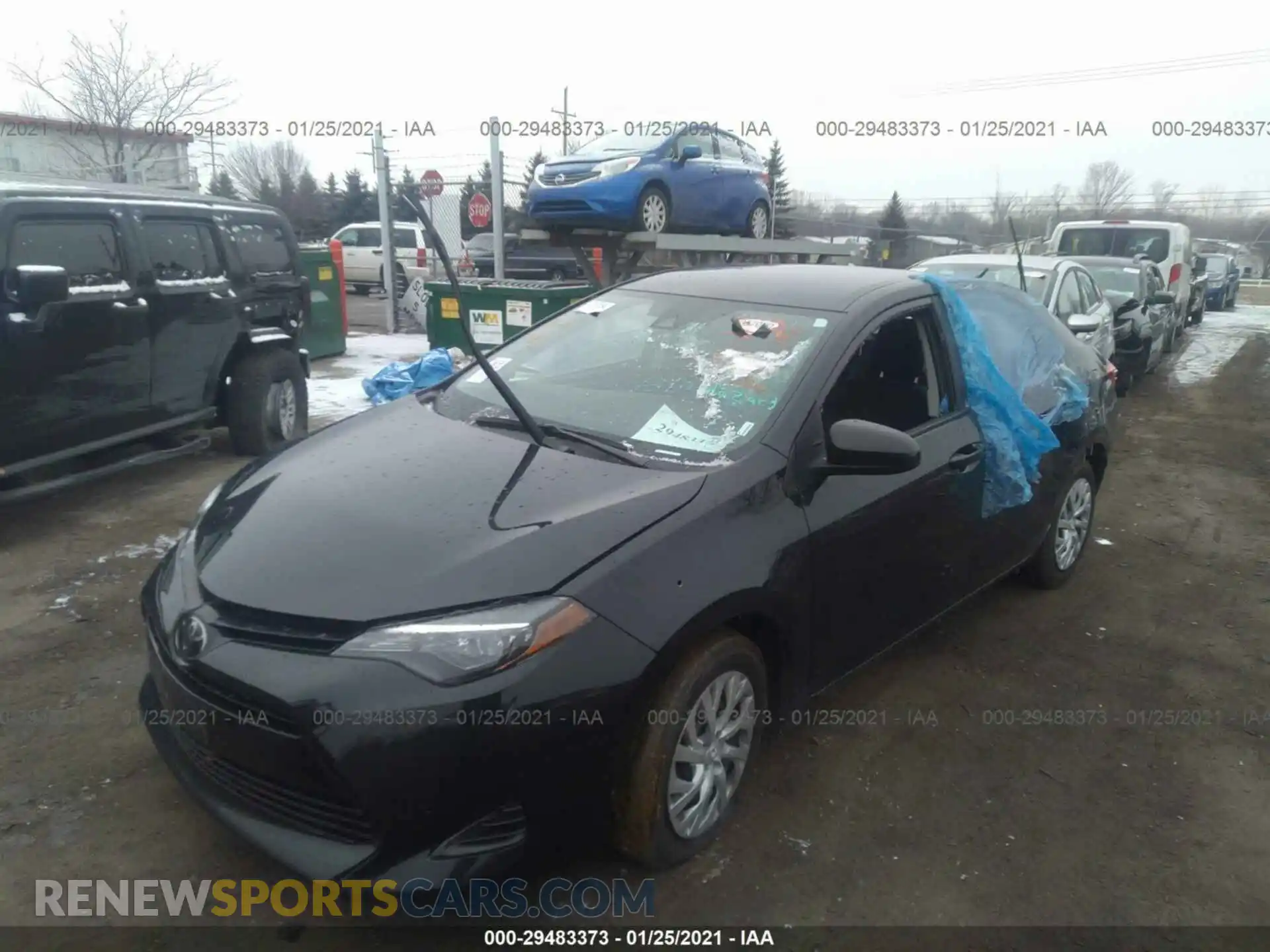 2 Photograph of a damaged car 2T1BURHE1KC237199 TOYOTA COROLLA 2019
