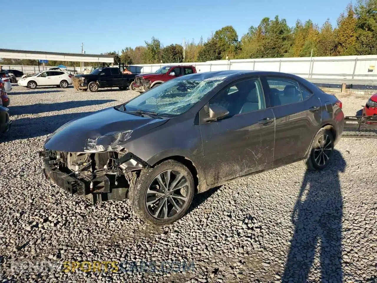 1 Photograph of a damaged car 2T1BURHE1KC237705 TOYOTA COROLLA 2019