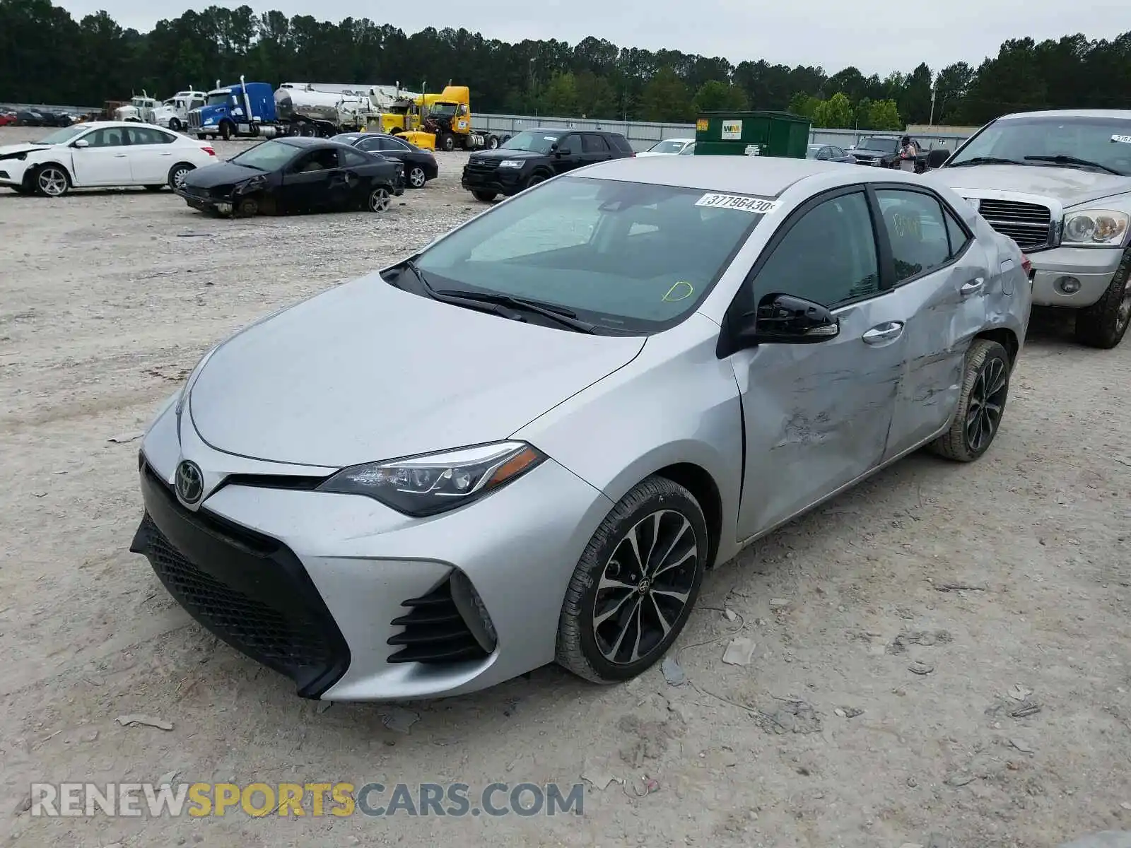 2 Photograph of a damaged car 2T1BURHE1KC239194 TOYOTA COROLLA 2019