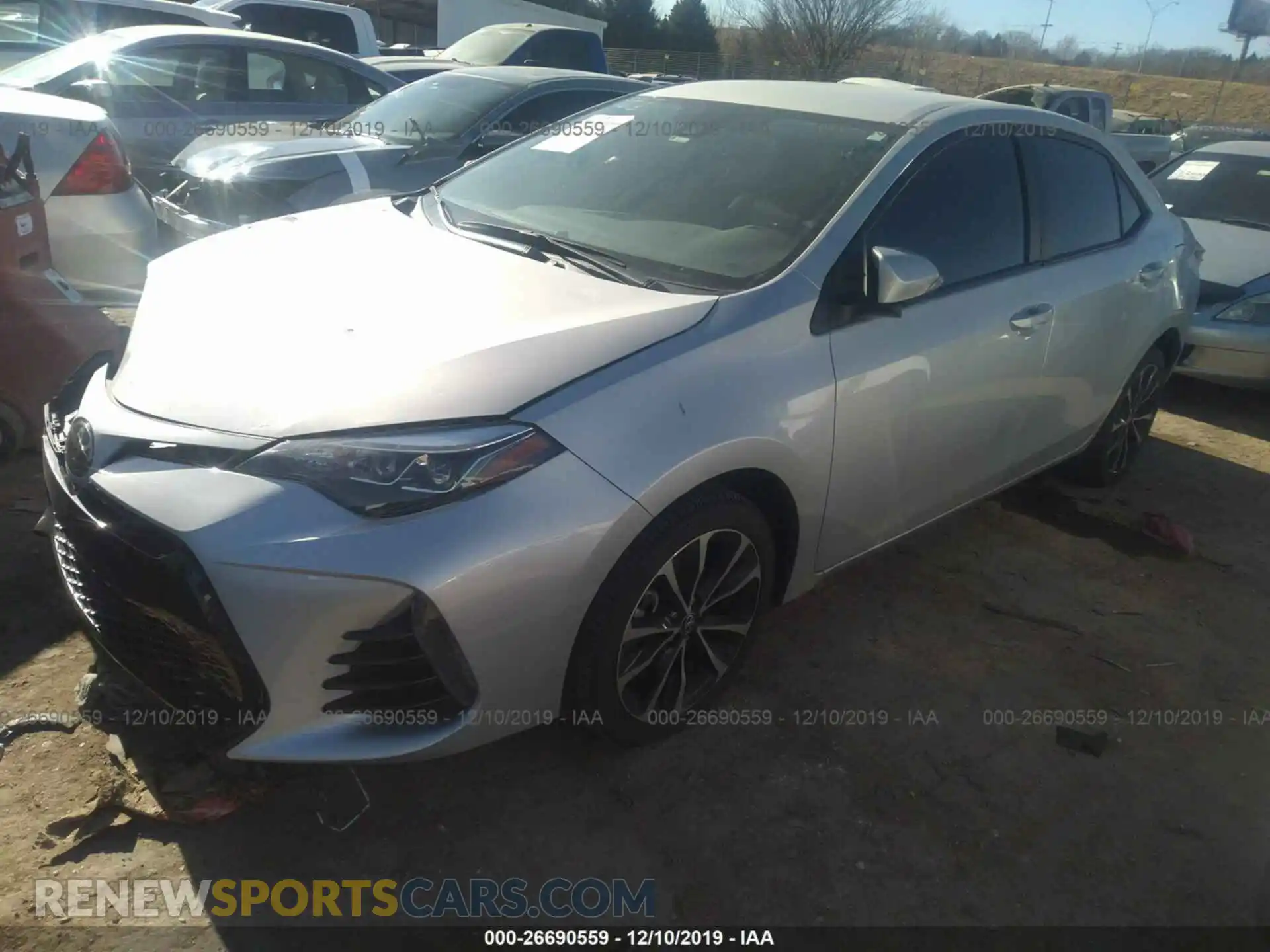 2 Photograph of a damaged car 2T1BURHE2KC128721 TOYOTA COROLLA 2019