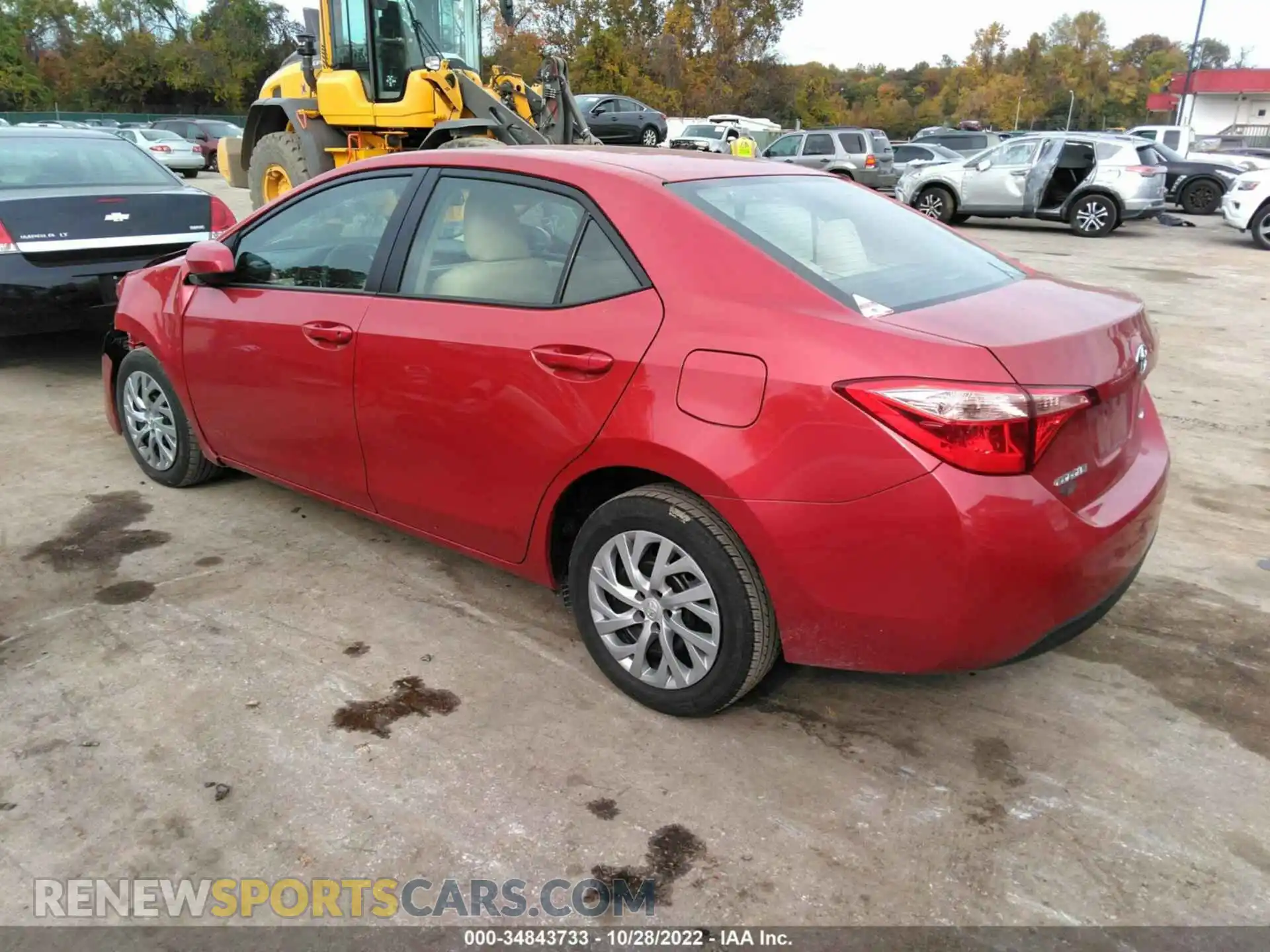 3 Photograph of a damaged car 2T1BURHE2KC131683 TOYOTA COROLLA 2019