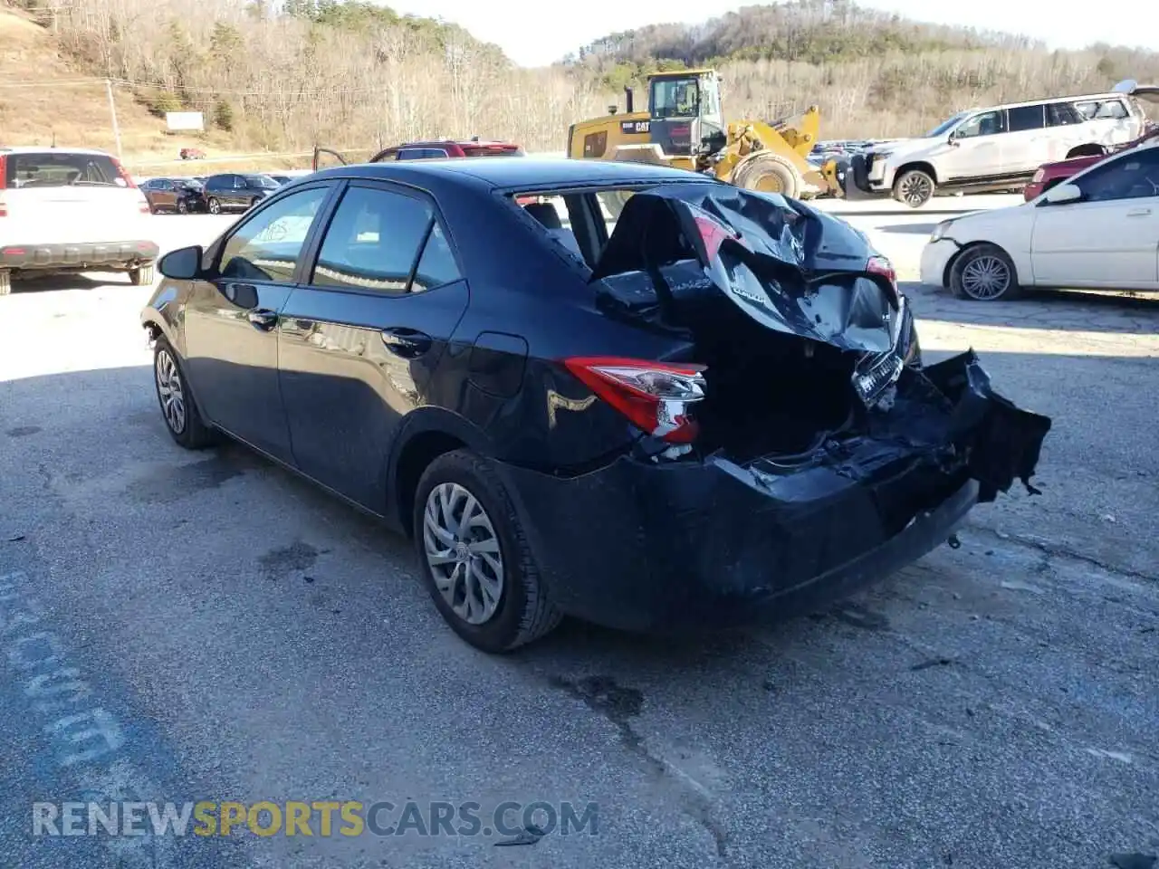 3 Photograph of a damaged car 2T1BURHE2KC135734 TOYOTA COROLLA 2019