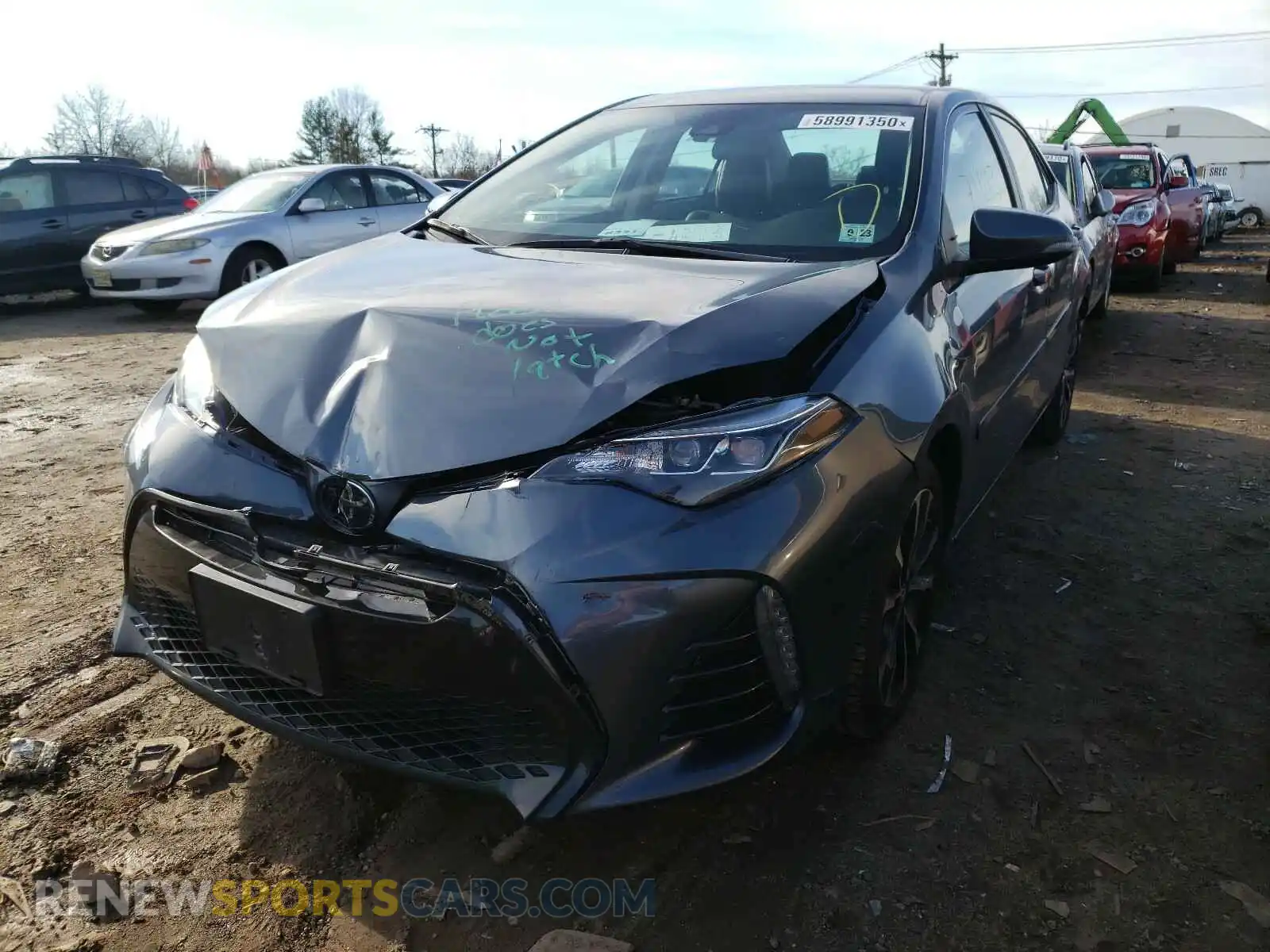 2 Photograph of a damaged car 2T1BURHE2KC139489 TOYOTA COROLLA 2019