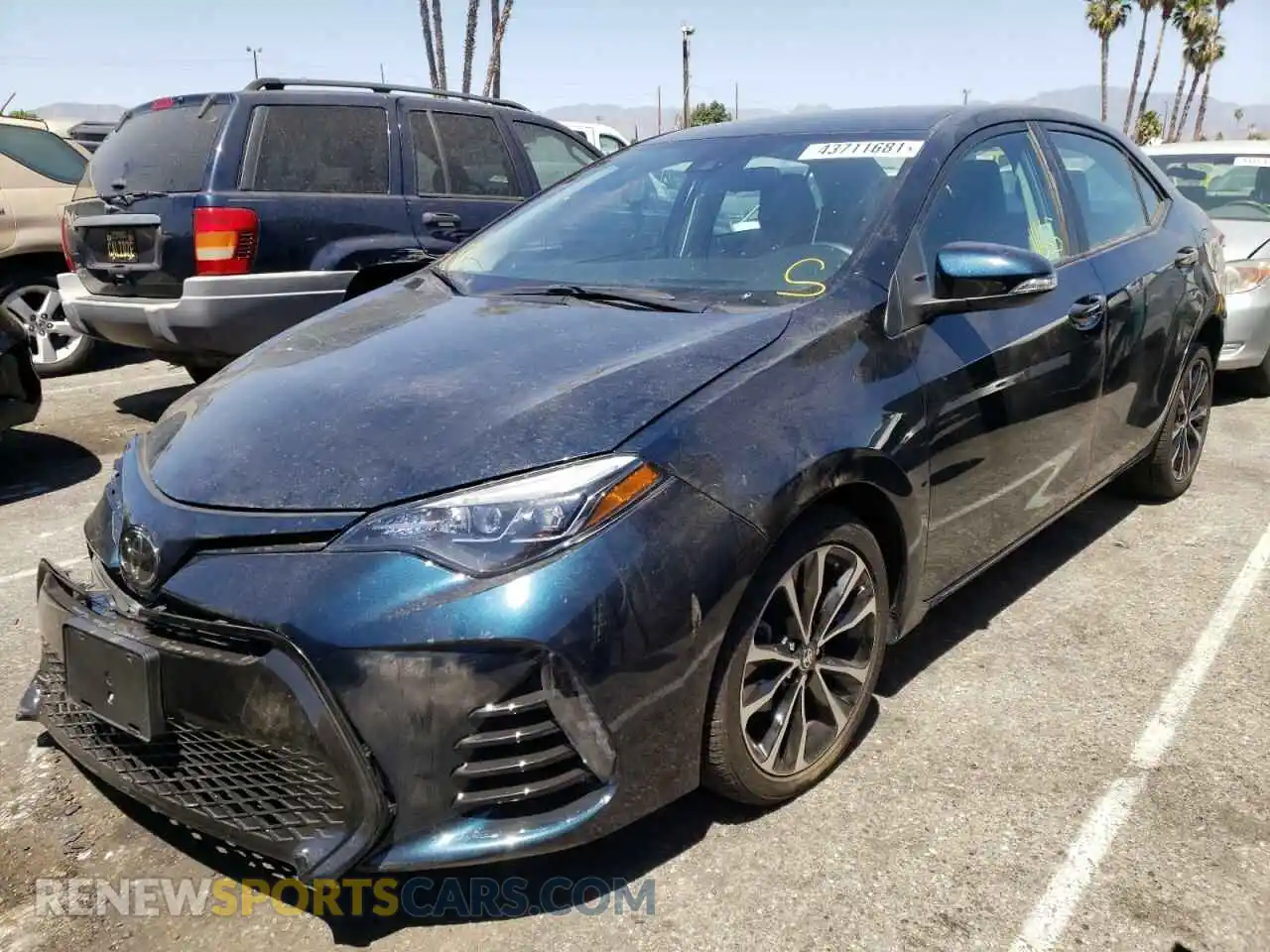 2 Photograph of a damaged car 2T1BURHE2KC144689 TOYOTA COROLLA 2019