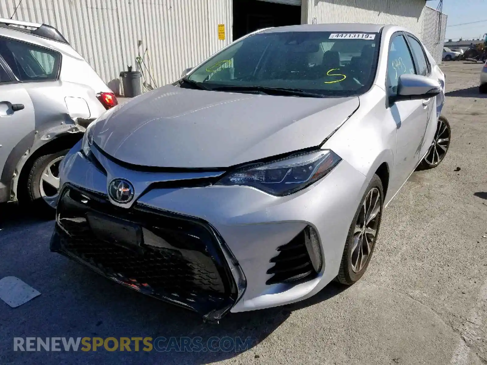 2 Photograph of a damaged car 2T1BURHE2KC146779 TOYOTA COROLLA 2019