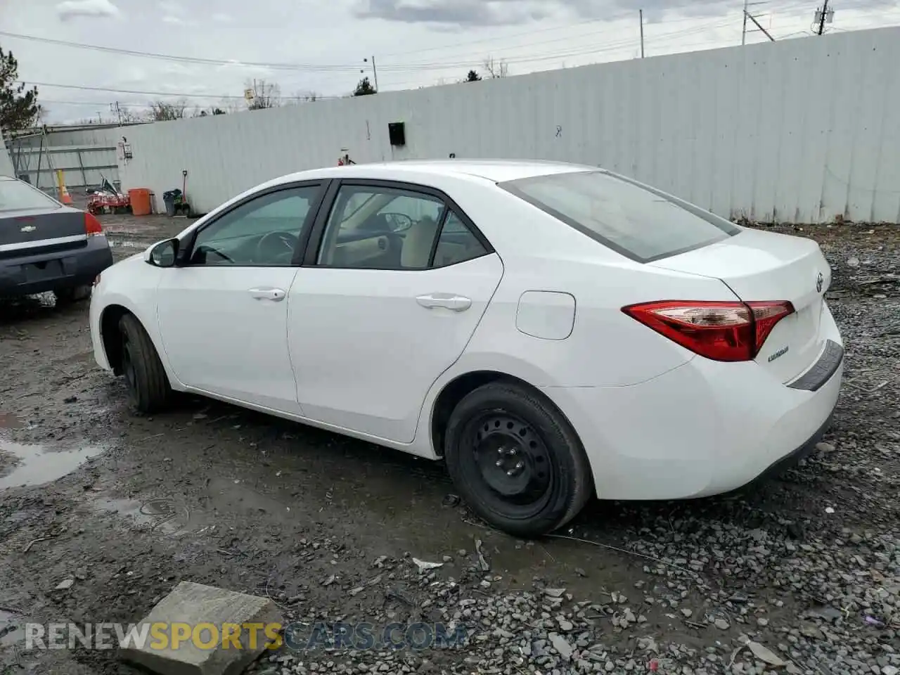 2 Photograph of a damaged car 2T1BURHE2KC147205 TOYOTA COROLLA 2019