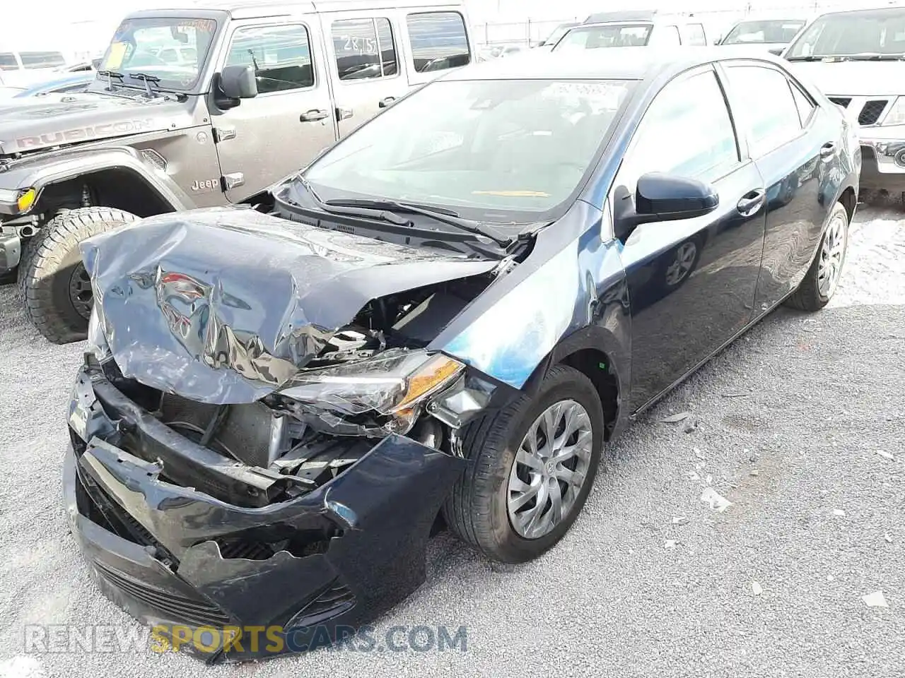 2 Photograph of a damaged car 2T1BURHE2KC148189 TOYOTA COROLLA 2019