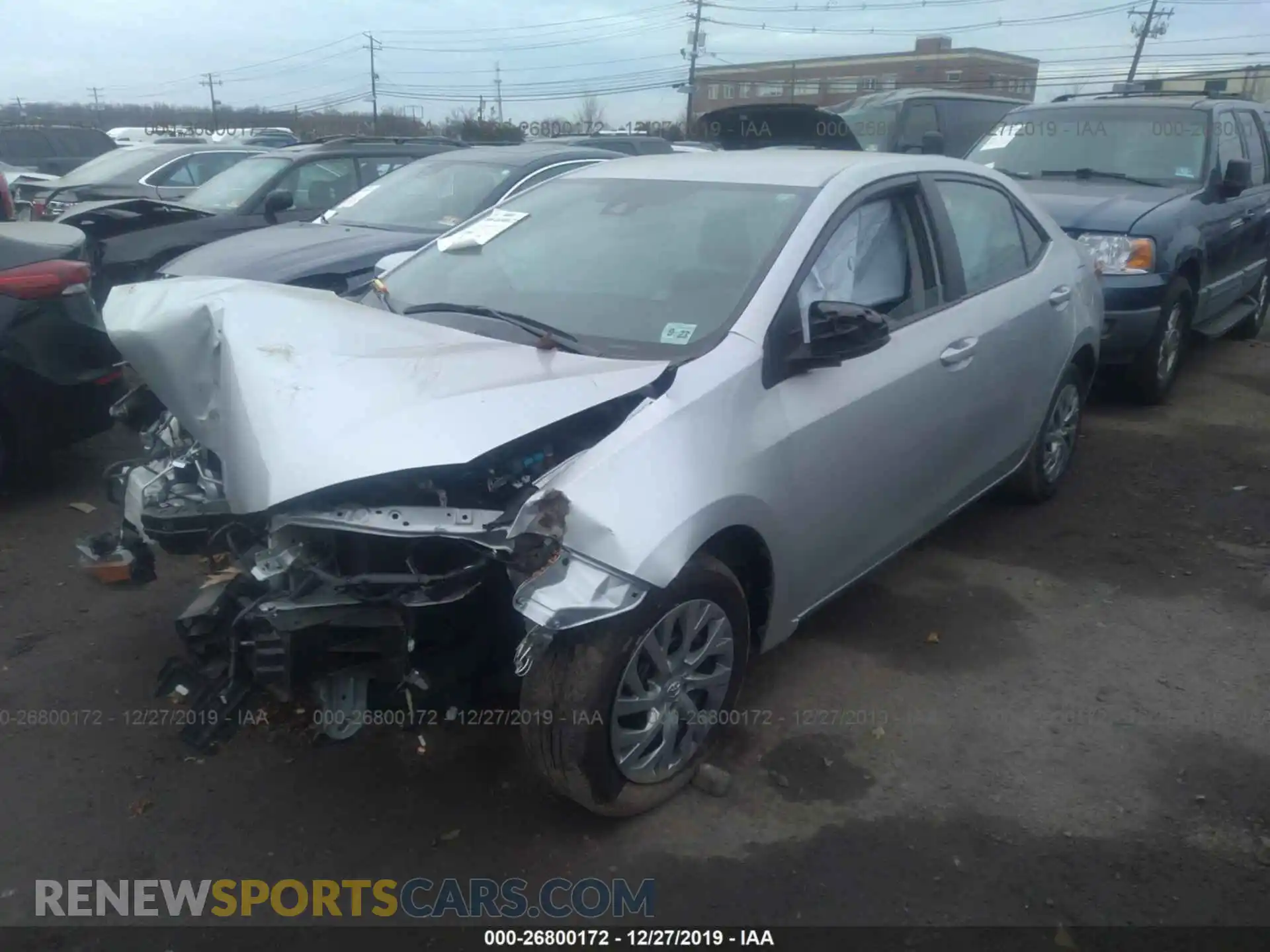 2 Photograph of a damaged car 2T1BURHE2KC154056 TOYOTA COROLLA 2019