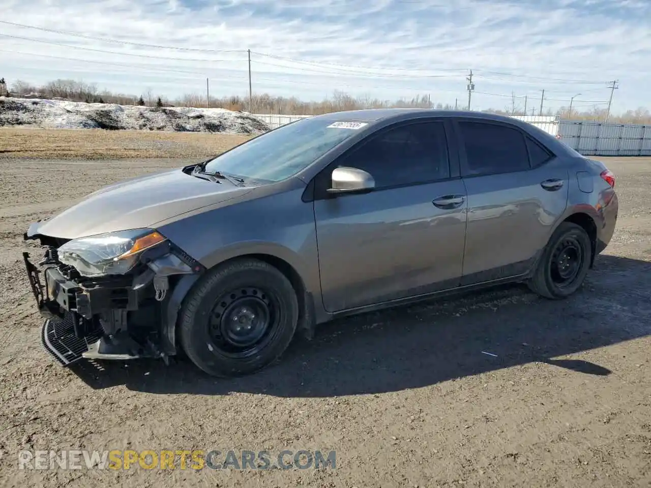 1 Photograph of a damaged car 2T1BURHE2KC155238 TOYOTA COROLLA 2019