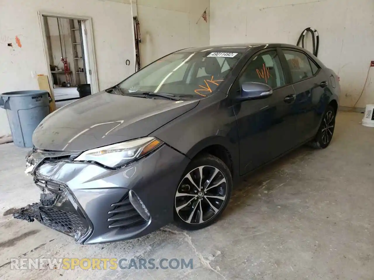 2 Photograph of a damaged car 2T1BURHE2KC159953 TOYOTA COROLLA 2019