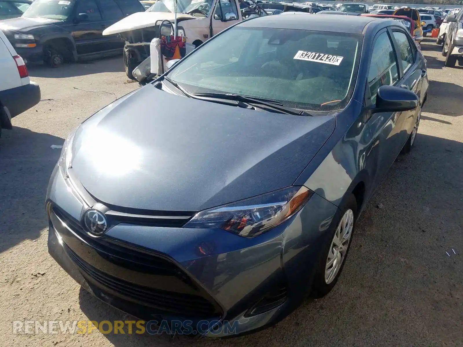 2 Photograph of a damaged car 2T1BURHE2KC164084 TOYOTA COROLLA 2019