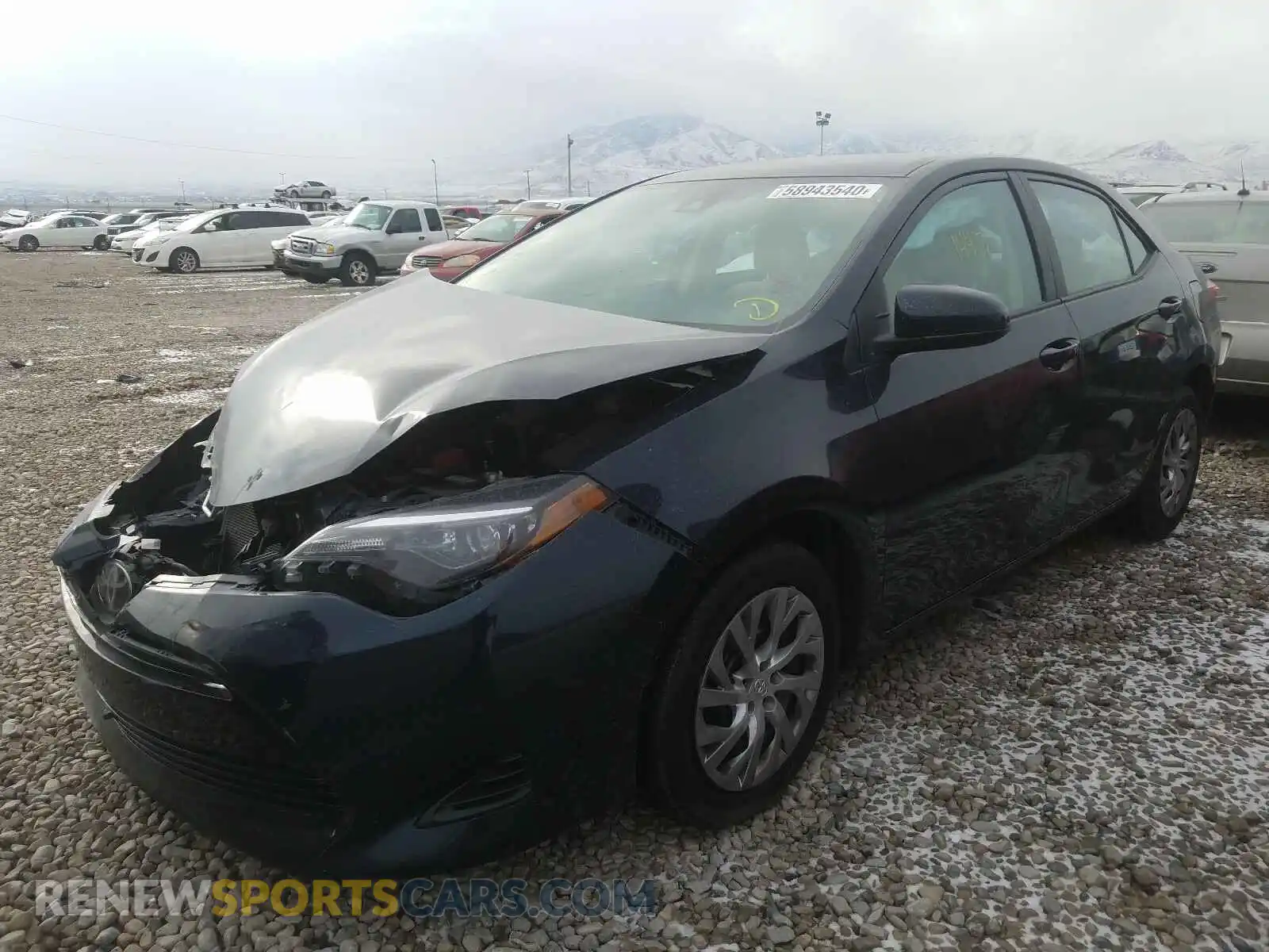 2 Photograph of a damaged car 2T1BURHE2KC169057 TOYOTA COROLLA 2019