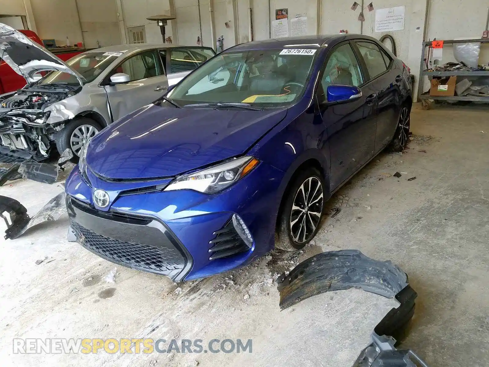 2 Photograph of a damaged car 2T1BURHE2KC169379 TOYOTA COROLLA 2019