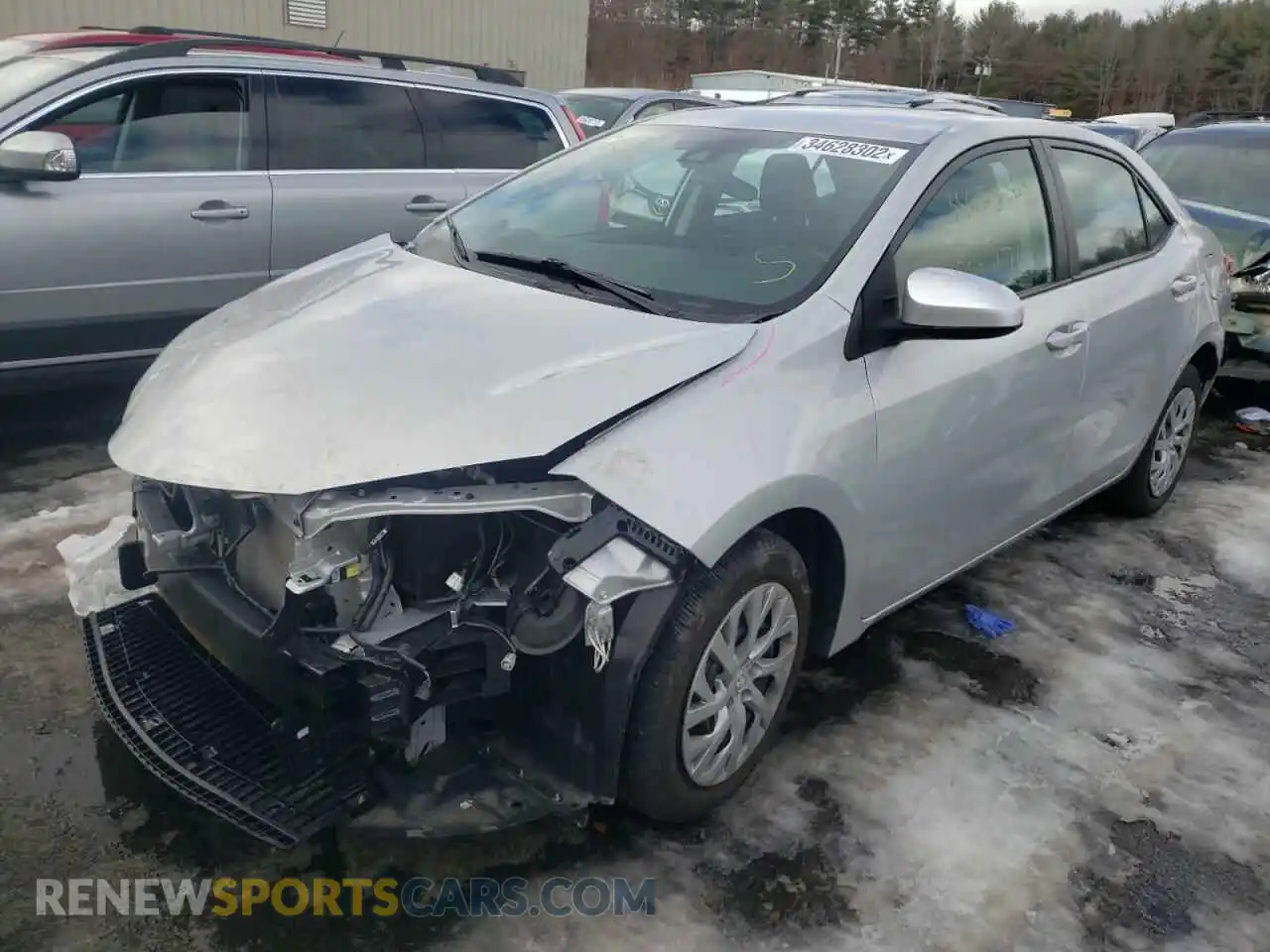2 Photograph of a damaged car 2T1BURHE2KC170354 TOYOTA COROLLA 2019