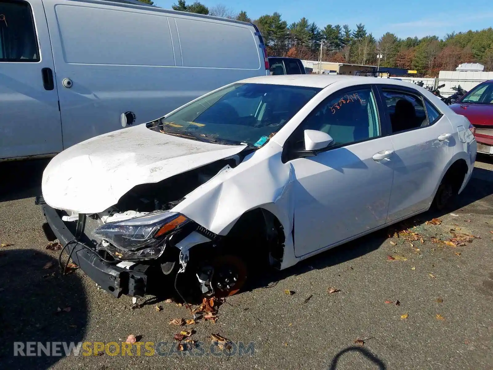 2 Photograph of a damaged car 2T1BURHE2KC172413 TOYOTA COROLLA 2019