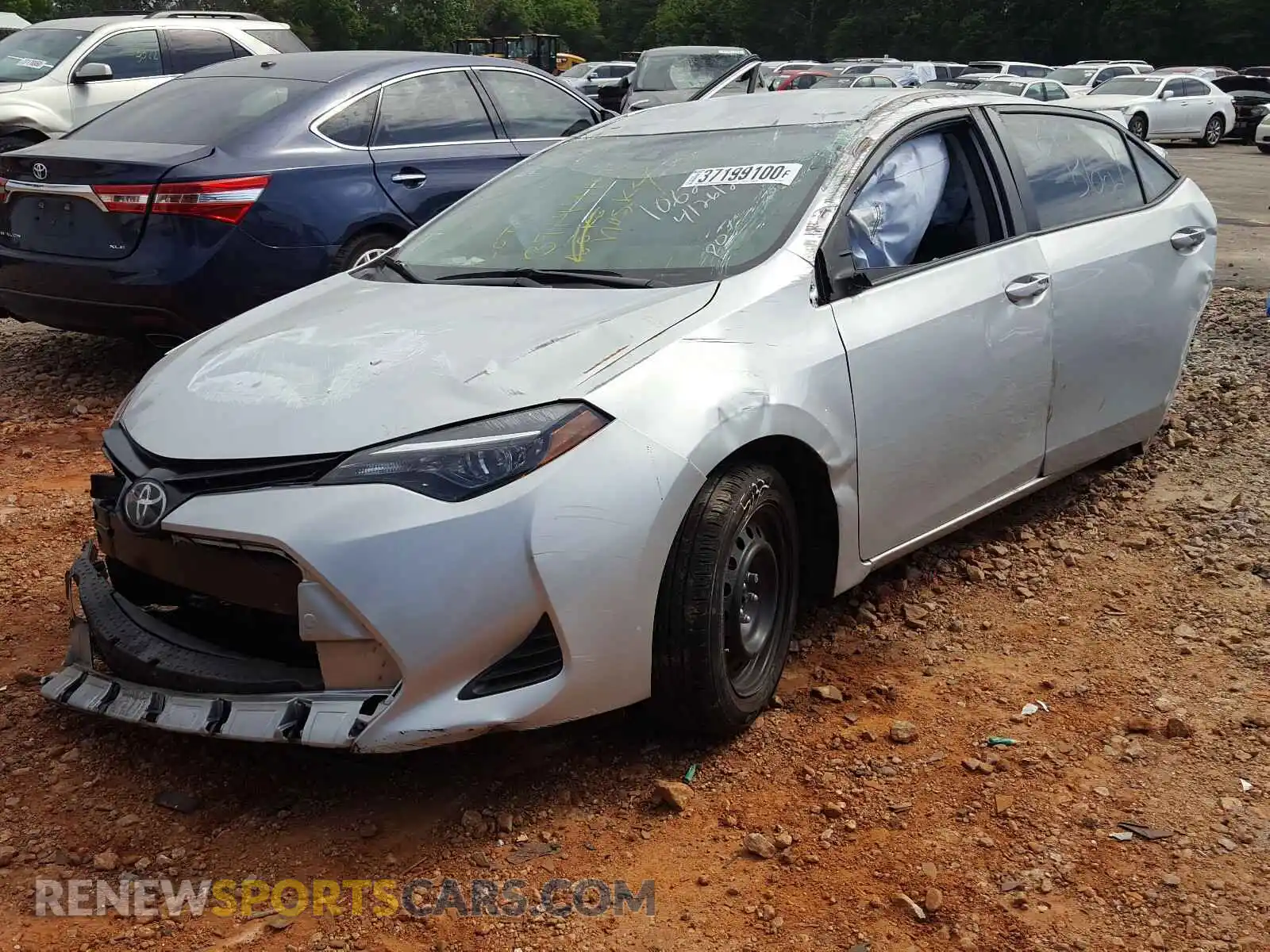 2 Photograph of a damaged car 2T1BURHE2KC172833 TOYOTA COROLLA 2019