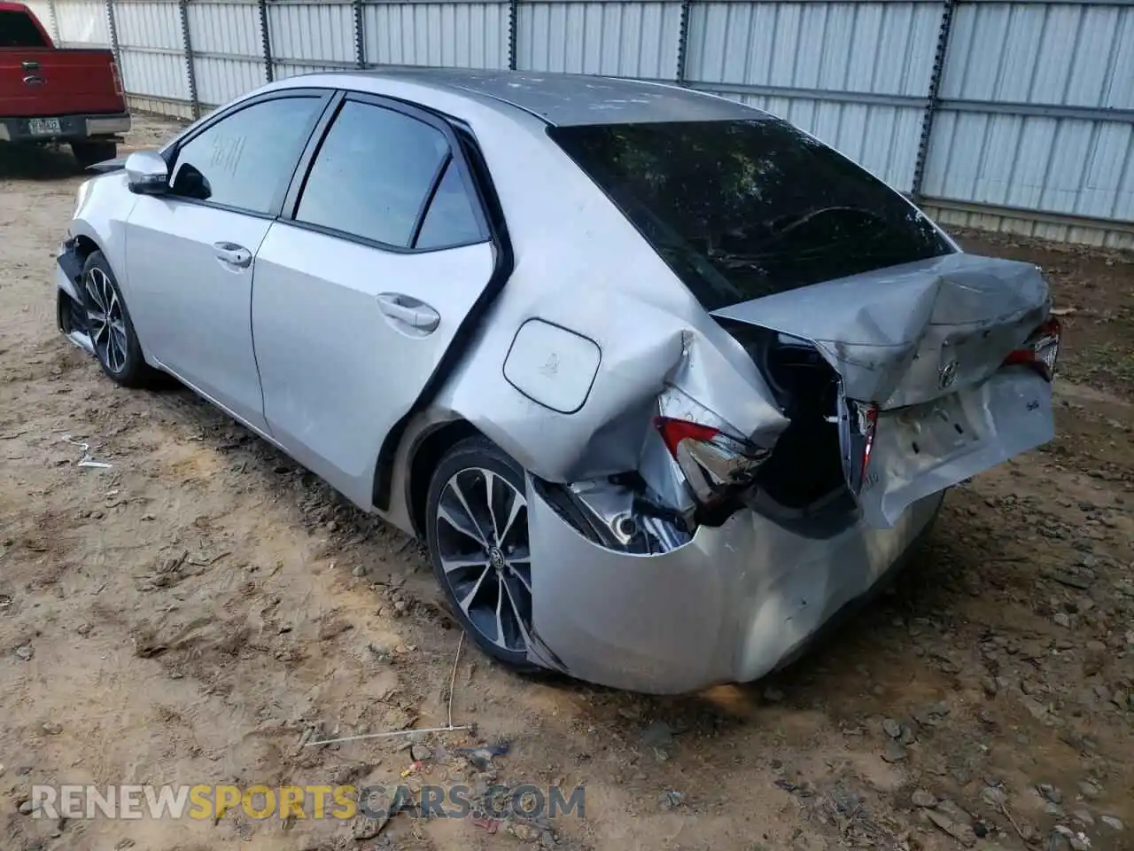 3 fotografías del automóvil dañado 2T1BURHE2KC176204 TOYOTA COROLLA 2019