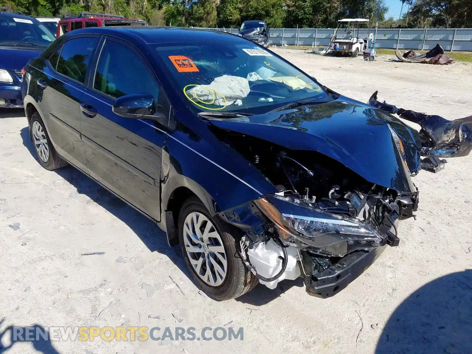 1 Photograph of a damaged car 2T1BURHE2KC176252 TOYOTA COROLLA 2019
