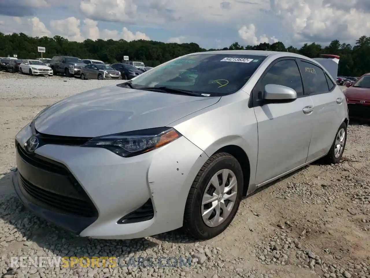 2 Photograph of a damaged car 2T1BURHE2KC186019 TOYOTA COROLLA 2019