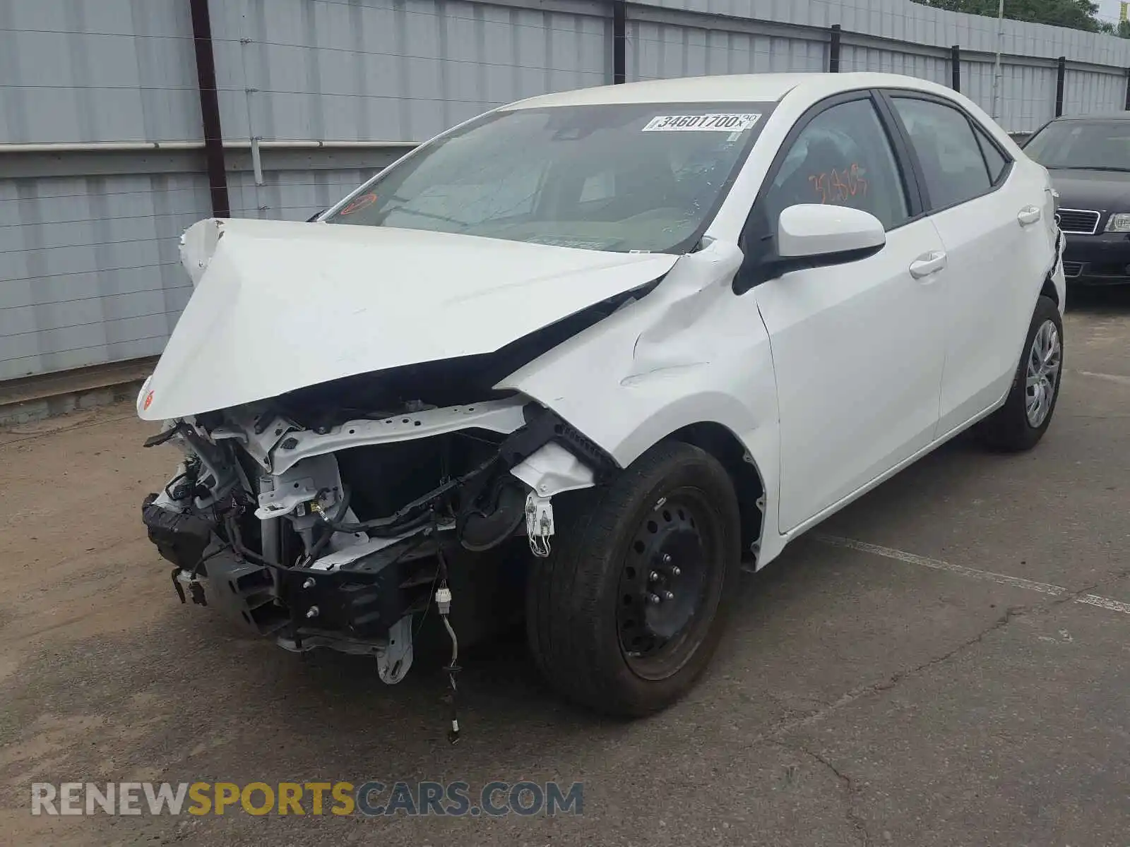 2 Photograph of a damaged car 2T1BURHE2KC190457 TOYOTA COROLLA 2019