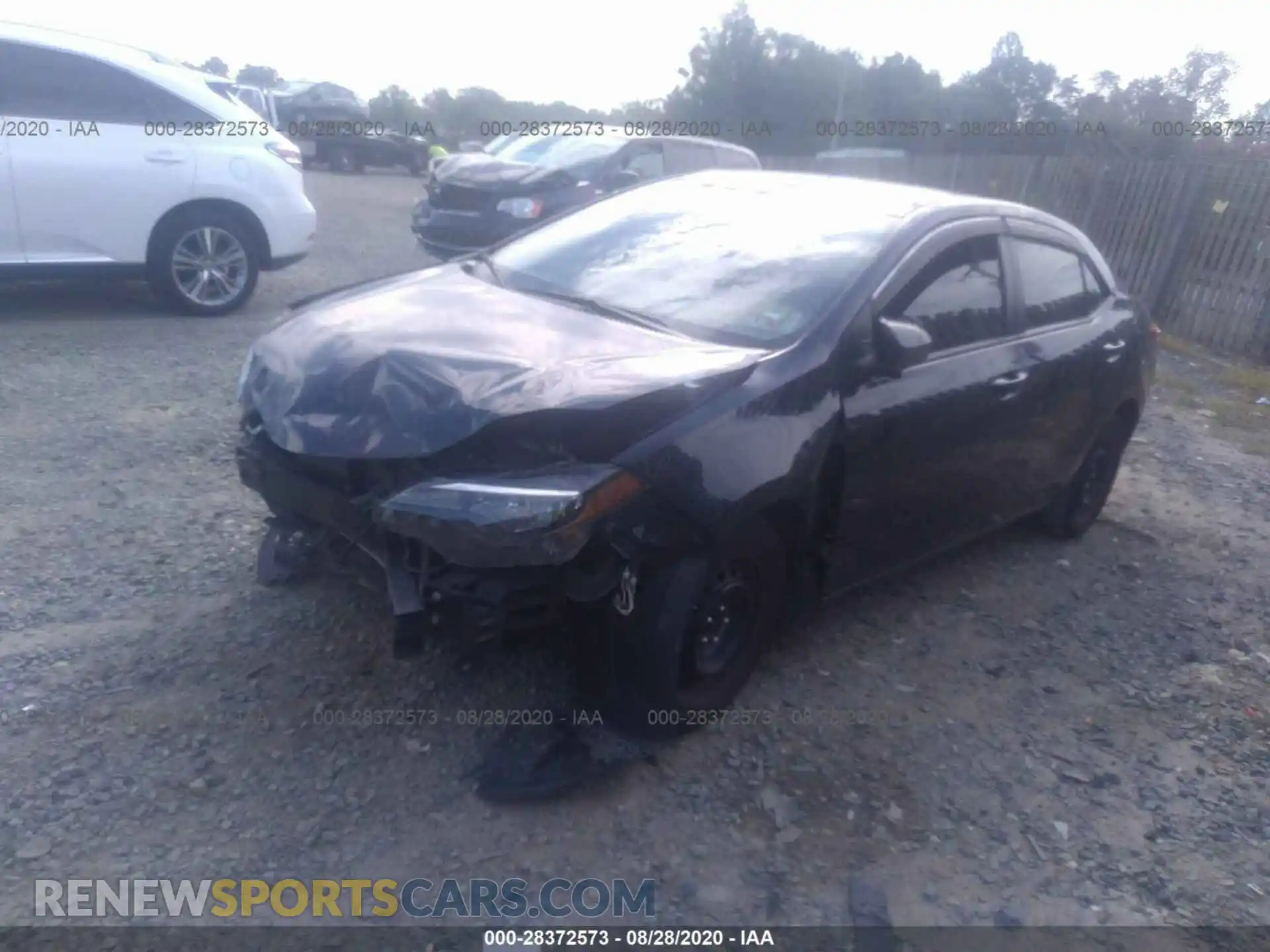 2 fotografías del automóvil dañado 2T1BURHE2KC190636 TOYOTA COROLLA 2019