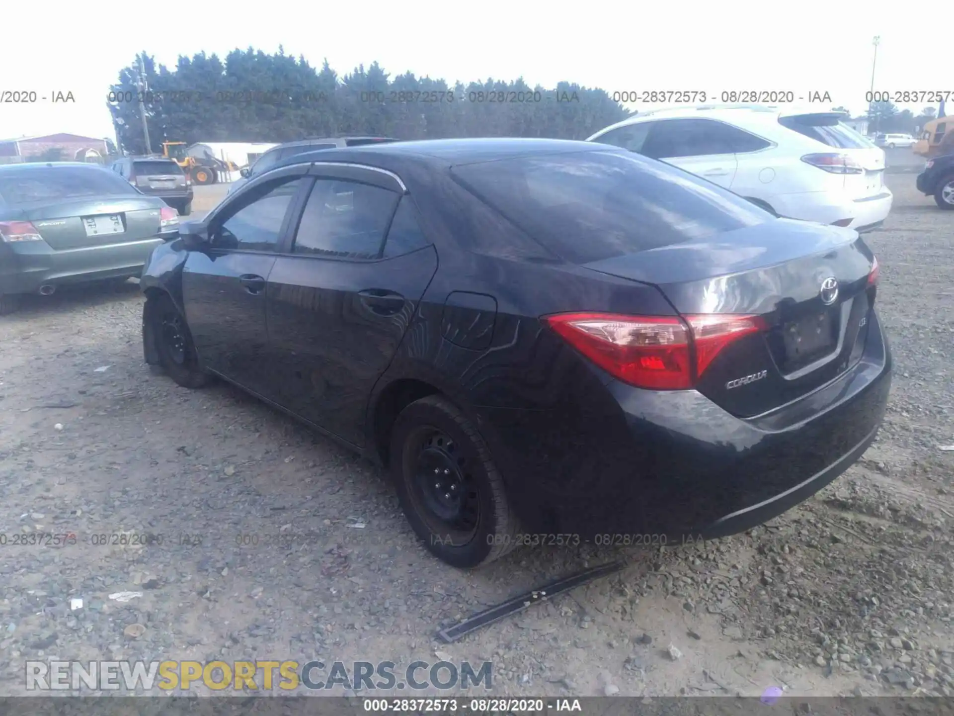 3 fotografías del automóvil dañado 2T1BURHE2KC190636 TOYOTA COROLLA 2019