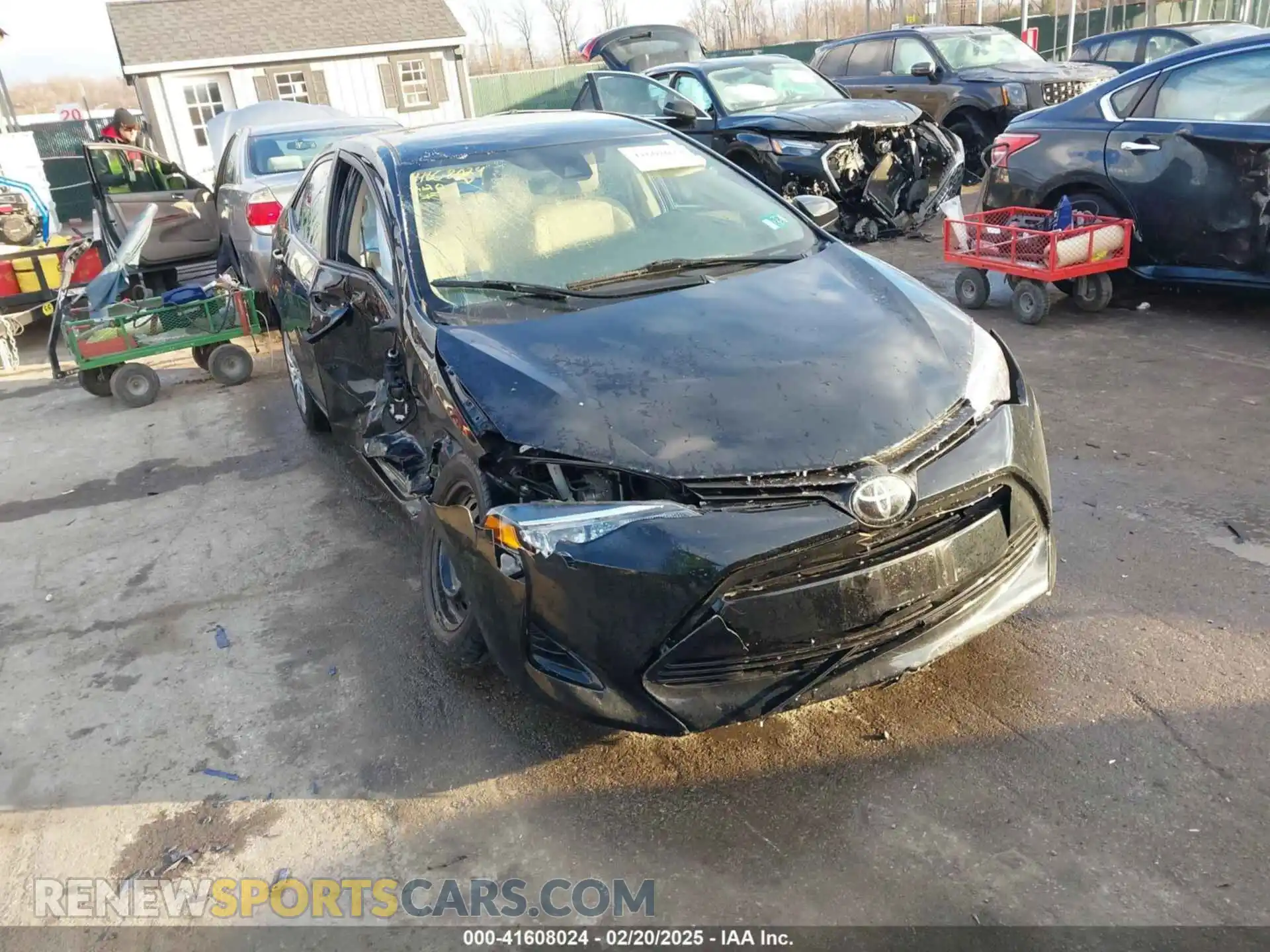 1 Photograph of a damaged car 2T1BURHE2KC191446 TOYOTA COROLLA 2019
